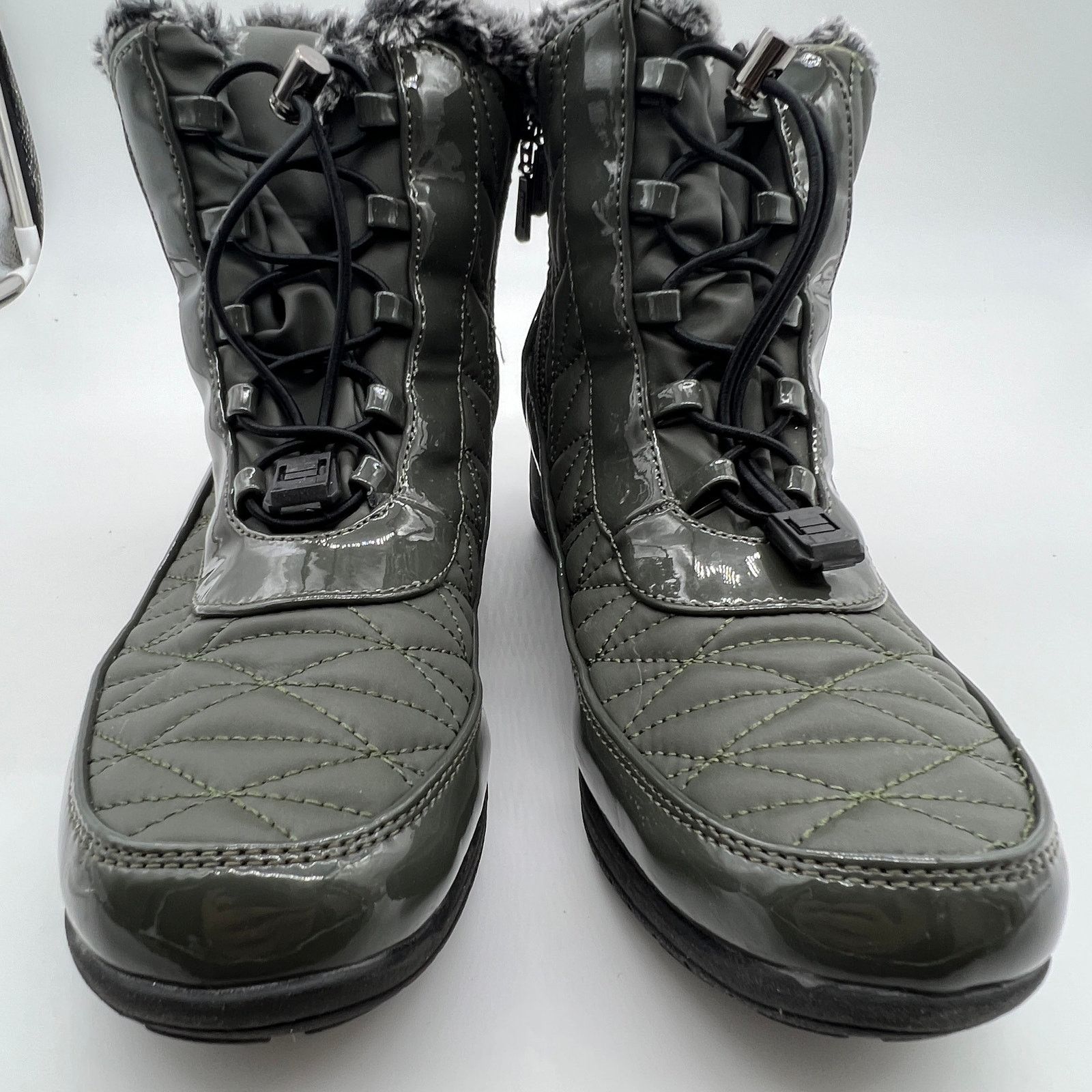Other Khombu Waterproof Winter Ankle Snow Boots Size 8.5 Green Size US 8.5 / IT 38.5 - 2 Thumbnail