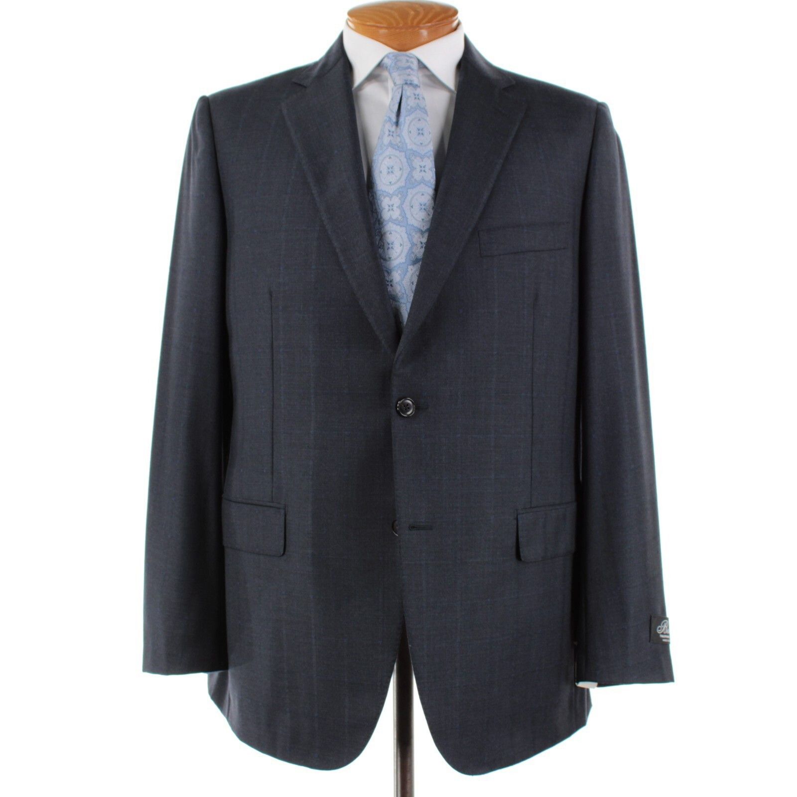 Belvest Suit Size US 44 Long in Blue