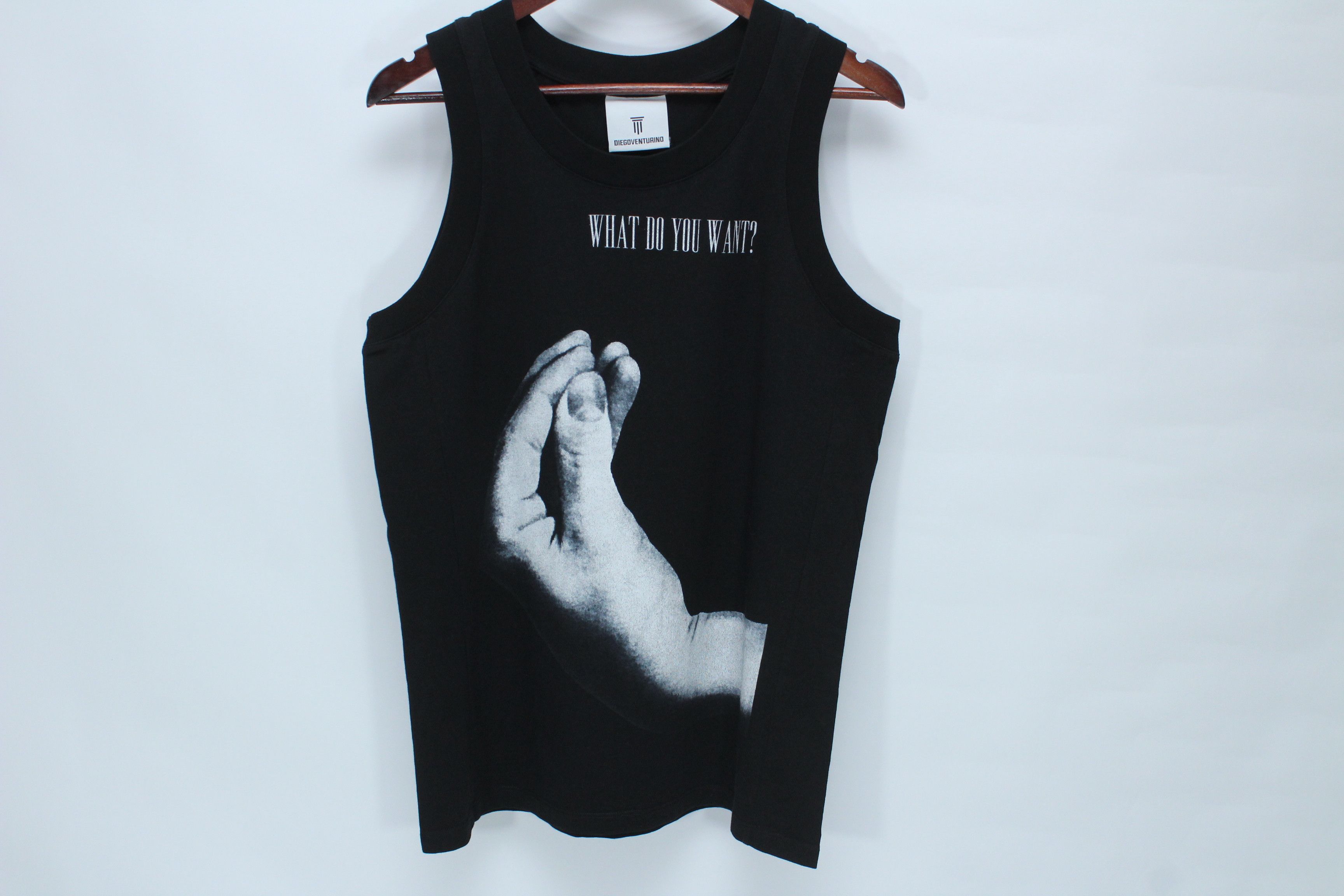 Vintage Diego Venturino What Do You Want? Italian Gesture Tank Top Size US XS / EU 42 / 0 - 1 Thumbnail