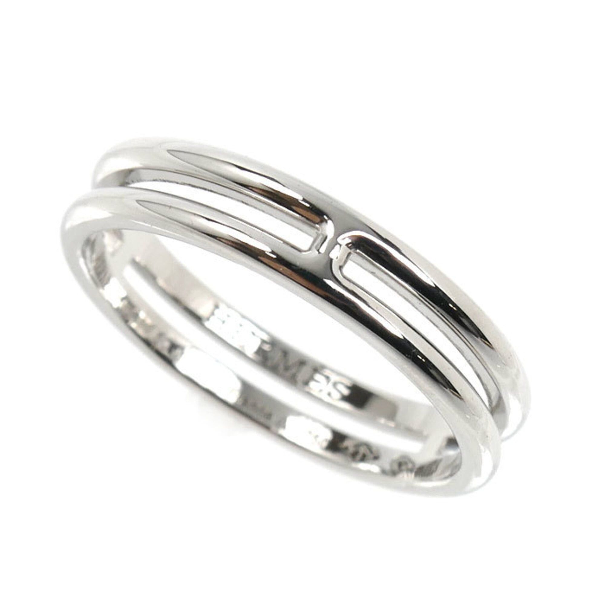 Hermes Hermes 18KWG White Gold Ariane Ring, Size 50, 3.0g, Women's Size ONE SIZE - 1 Thumbnail