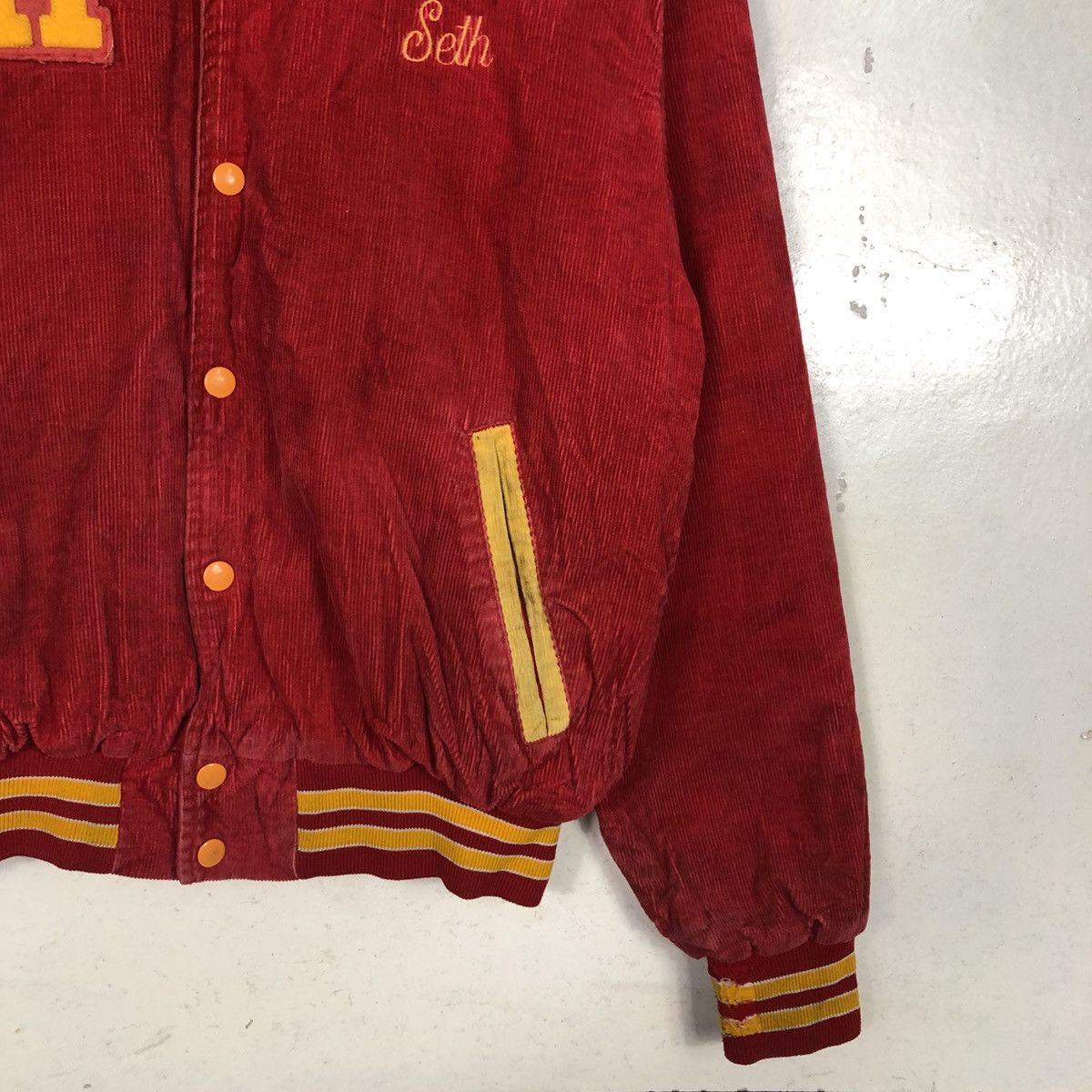 Vintage 📌Vintage Corduroy Bomber Jacket Rennoc USA Size US M / EU 48-50 / 2 - 7 Thumbnail