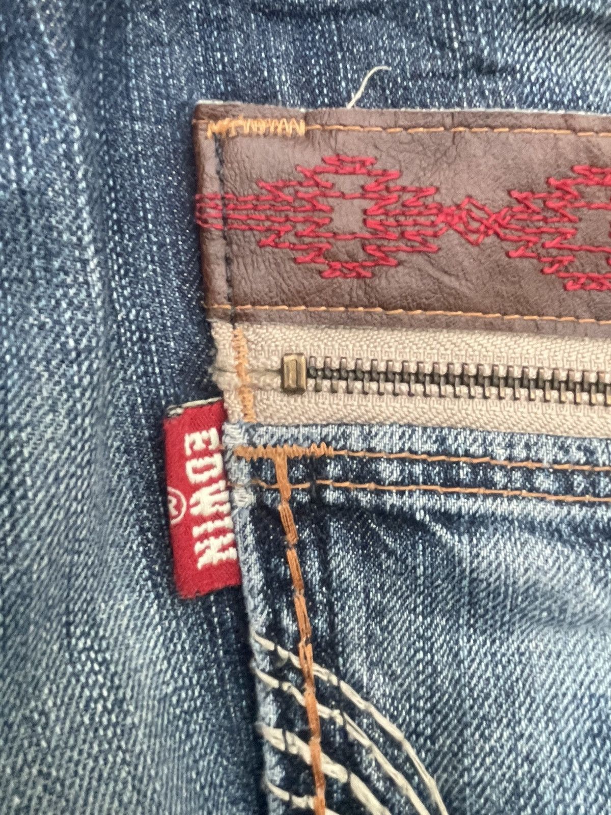 Edwin Vintage Edwin 444XVS Distresed Jeans Size US 33 - 16 Thumbnail