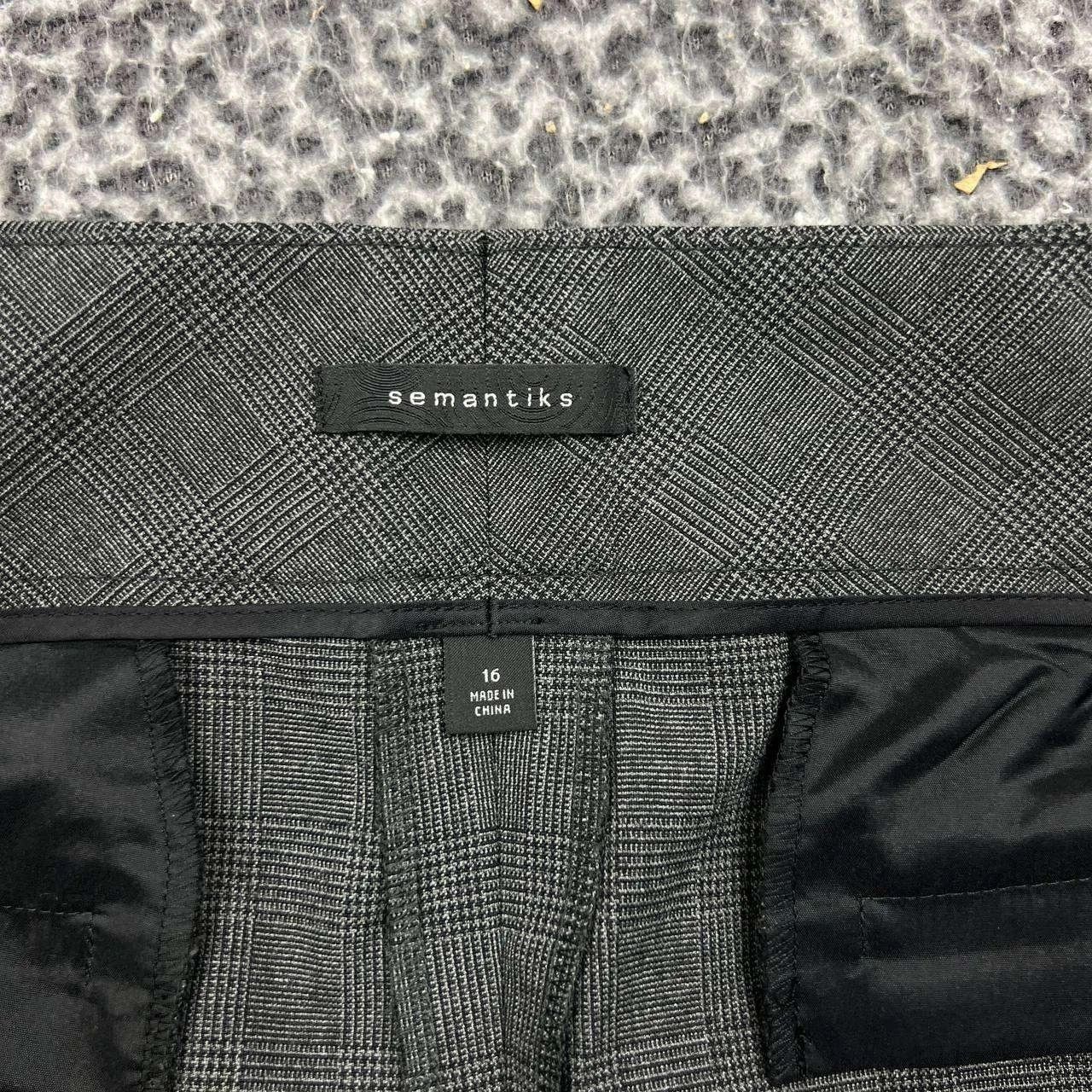 Other Semantiks Trouser Women 16 Wide Leg Plaid Pockets 38x33 Size 38" / US 16 / IT 52 - 7 Thumbnail