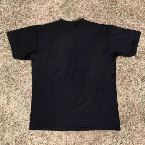 VIBE Black washed vintage orange print cotton t-shirt Size US M / EU 48-50 / 2 - 8 Thumbnail