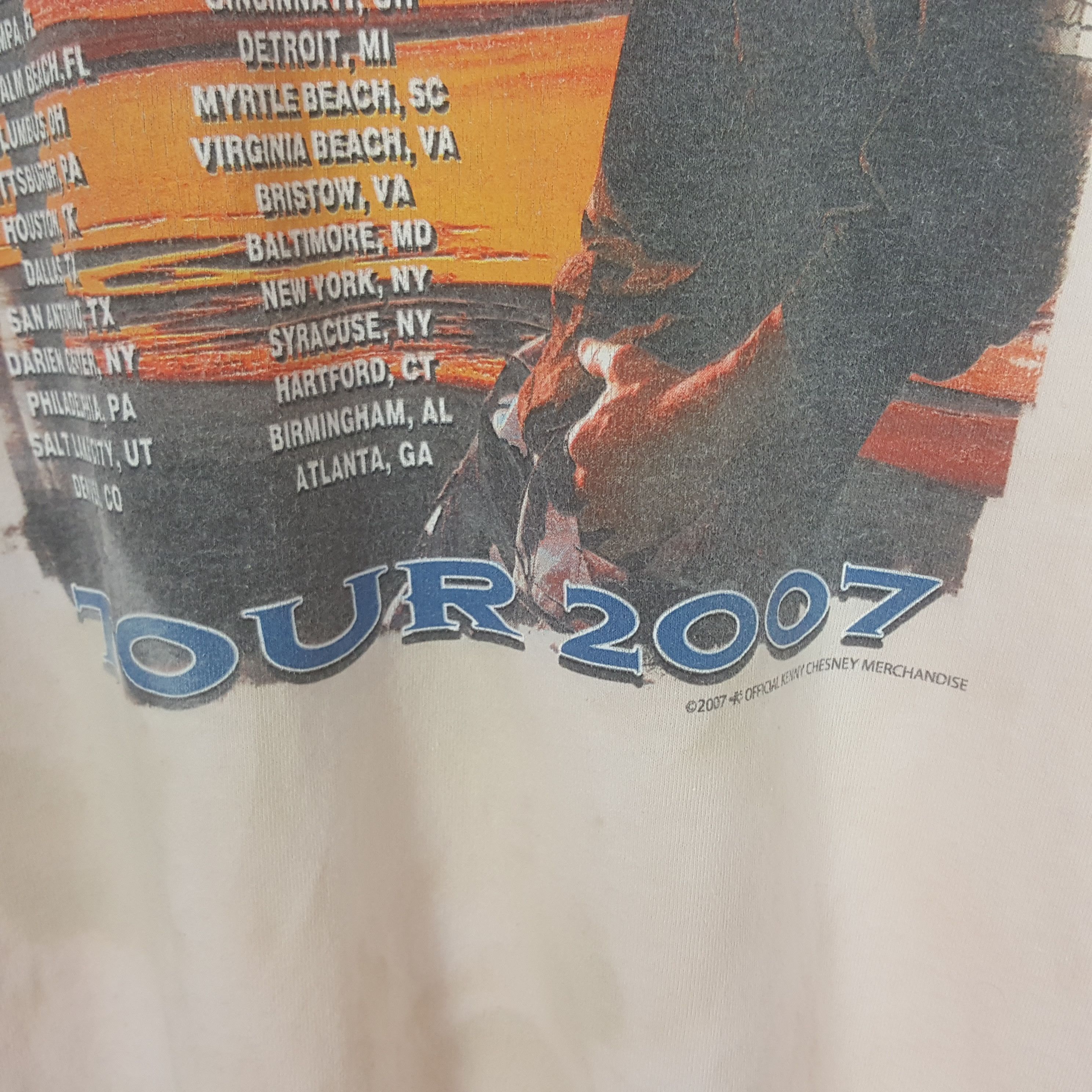 Band Tees Vintage Kenny Chesney American Singer 2007 Tshirt C319N24 Size US L / EU 52-54 / 3 - 5 Thumbnail