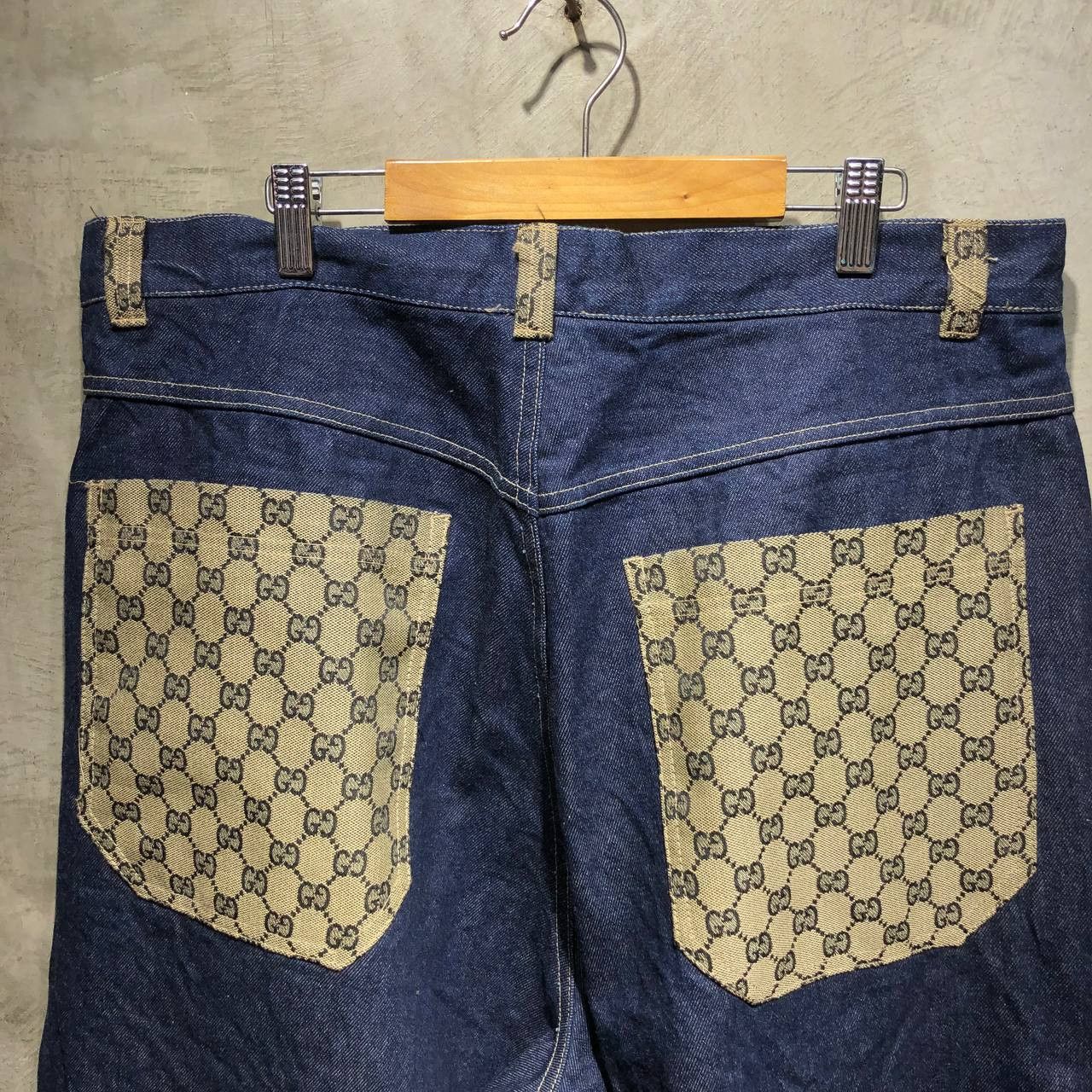 Gucci Gucci GG monogram Denim wide pants Size US 36 / EU 52 - 6 Thumbnail