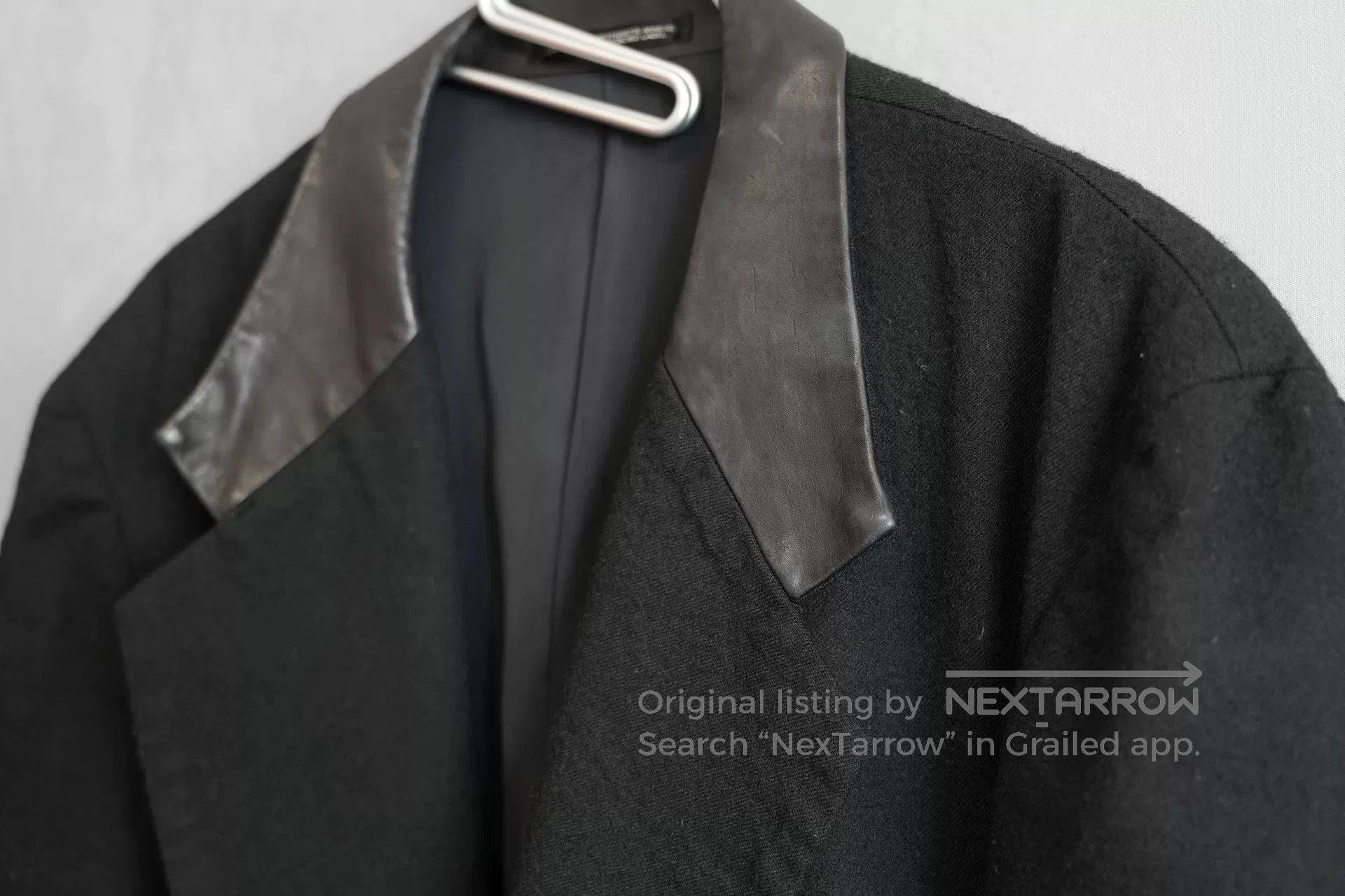 Yohji Yamamoto Yohji Yamamoto Black Wool Jacket. Size US XL / EU 56 / 4 - 4 Thumbnail