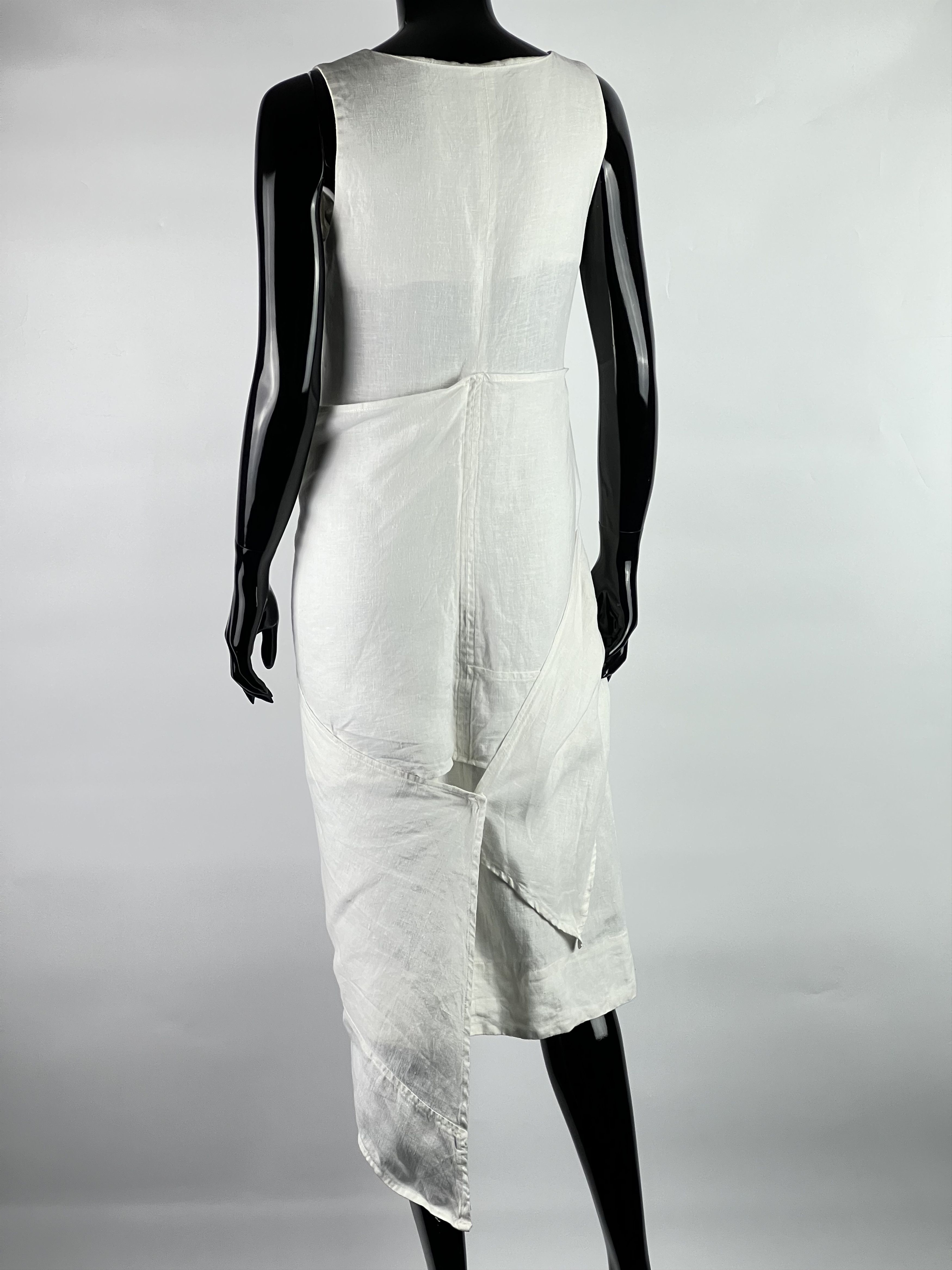 Other Tale №3 Asymmetrical Linen Wrap Dress Size IT40 Size S / US 4 / IT 40 - 4 Thumbnail