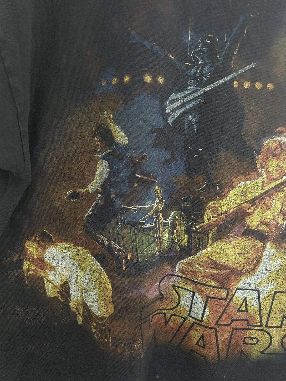 Star Wars Vintage Star Wars Rock Band Graphic T-shirt Size US XL / EU 56 / 4 - 3 Thumbnail