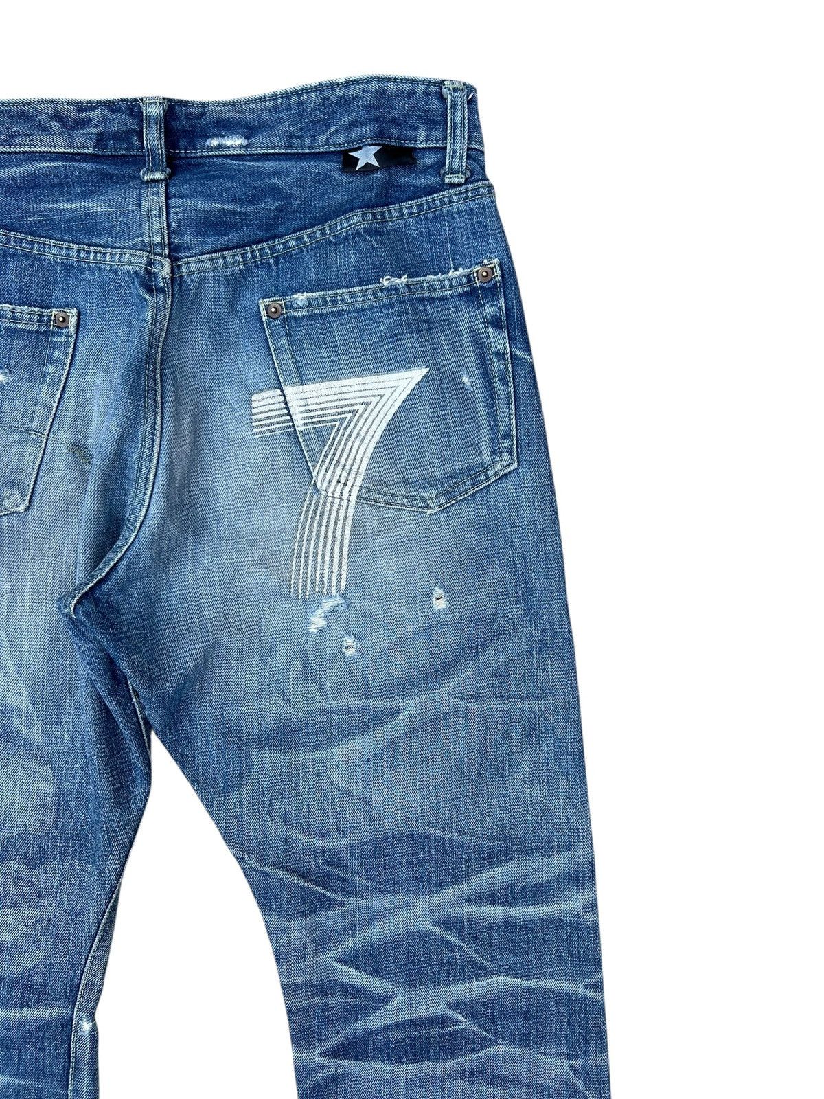 Izreel by Kazuhiro Takakura Distressed Denim Selvedge Jeans