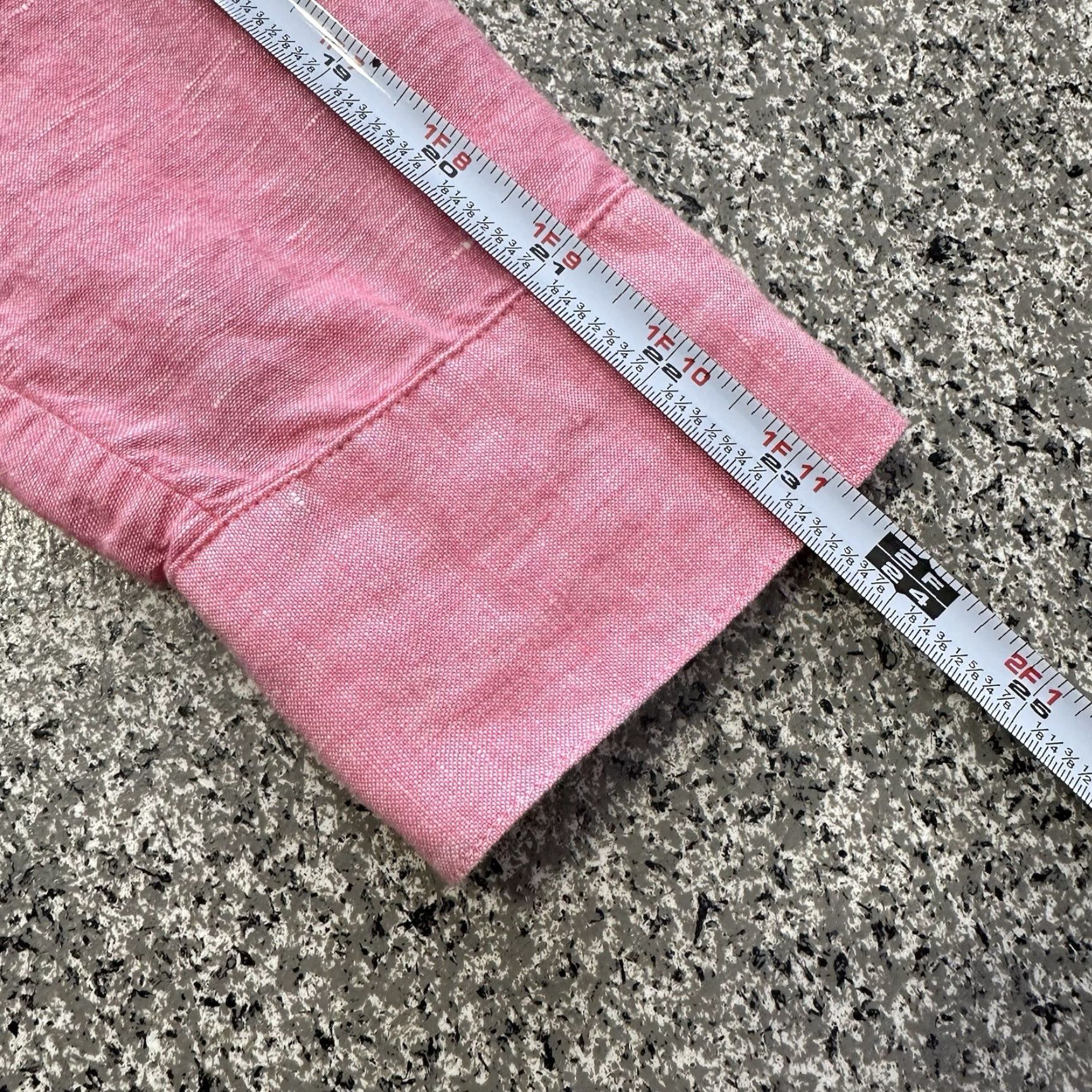 Banana Republic Banana Republic Linen Blend Button-Down Long Sleeve Womens S Pink Shirt Size S / US 4 / IT 40 - 7 Thumbnail
