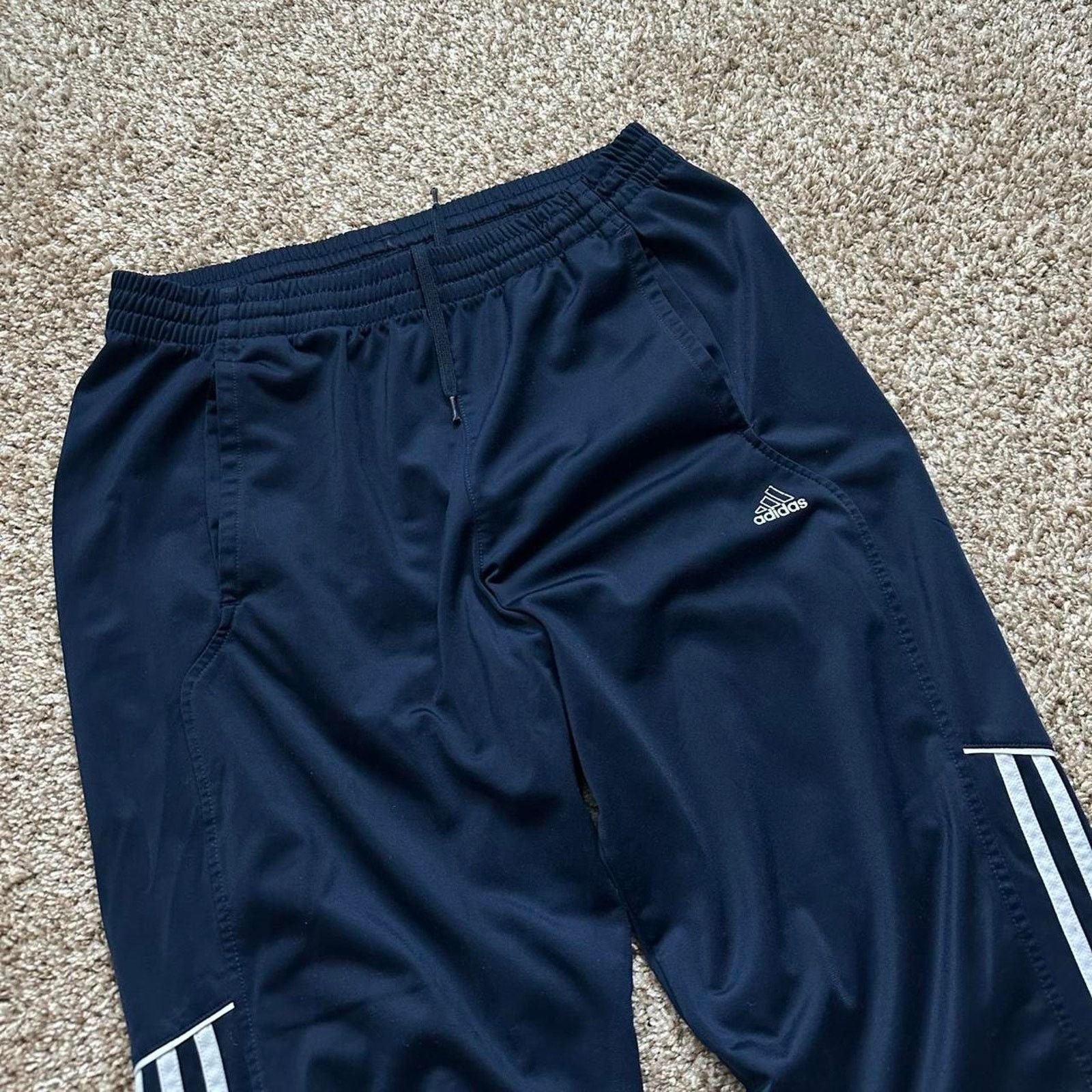 Adidas Vintage 00s Adidas Striped Track Sweatpants Size US 32 / EU 48 - 7 Thumbnail