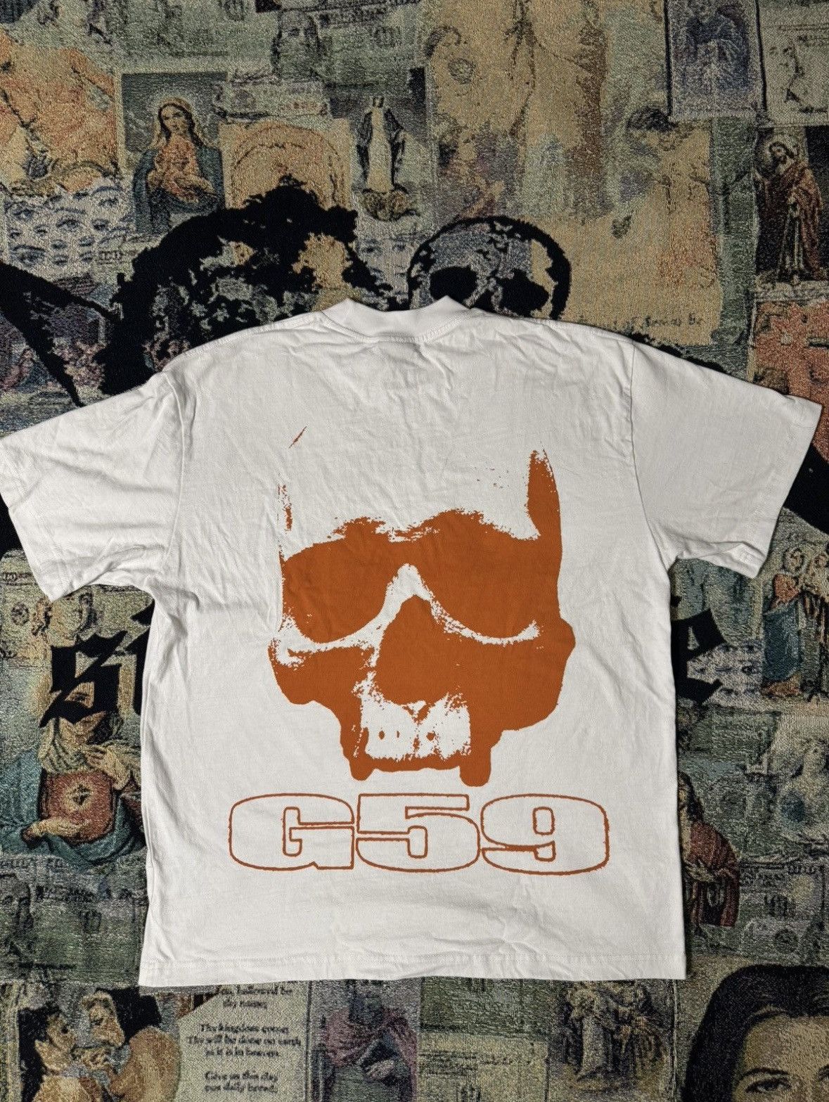 G59 Records G59 Logo T-Shirt (Orange) Size US L / EU 52-54 / 3 - 3 Thumbnail