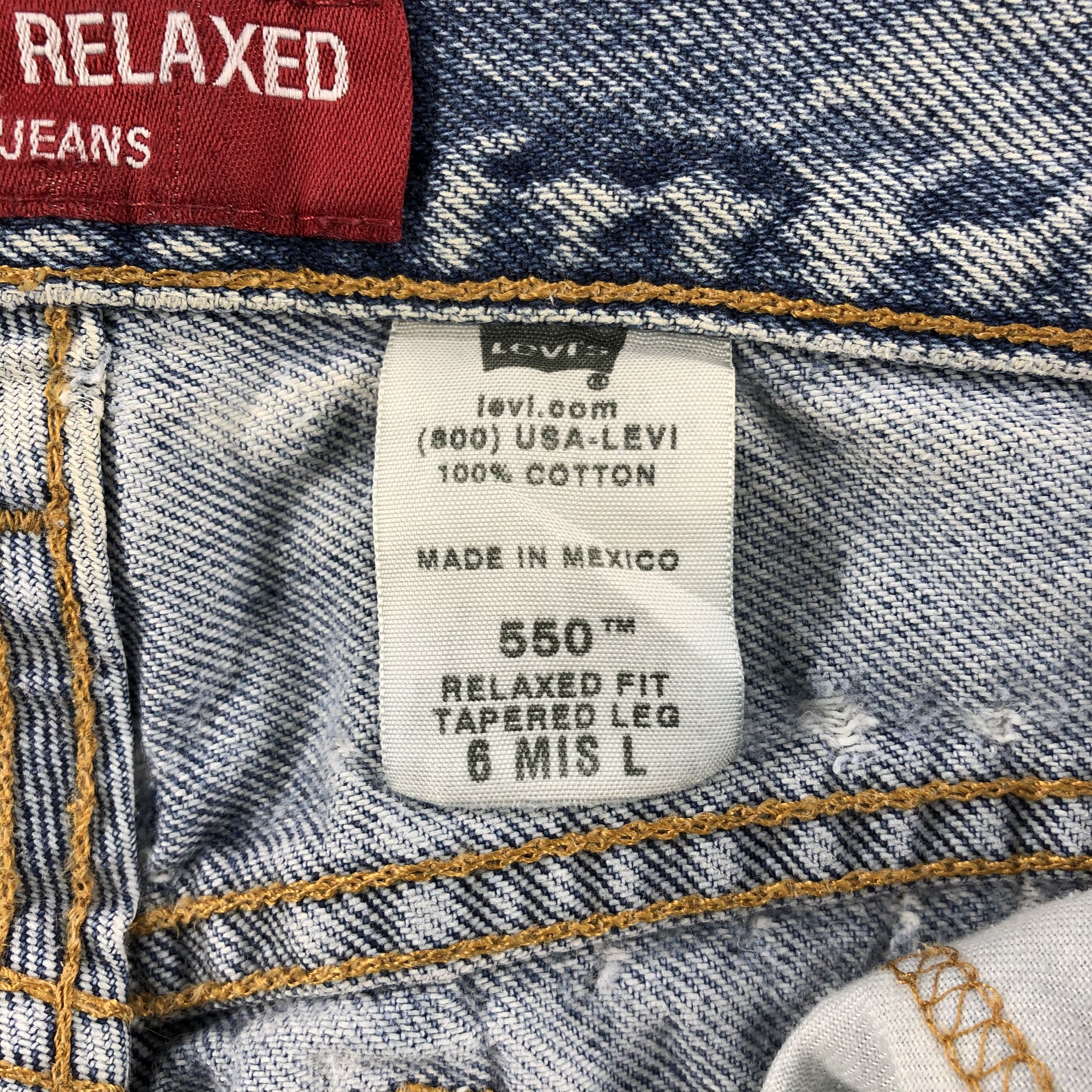 Levi's × Vintage Vintage Blue Wash Light Wash Levis 550 Jeans-JM1780 Size US 27 - 10 Thumbnail