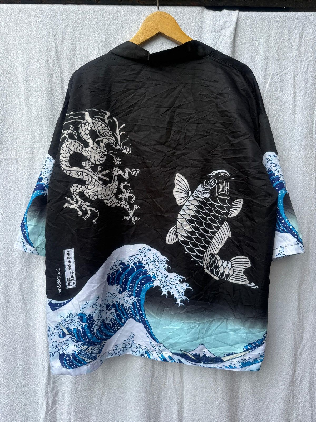 Yohji Yamamoto Kimono japan sukajan traditional dragon & fish shirt Size US L / EU 52-54 / 3 - 2 Thumbnail