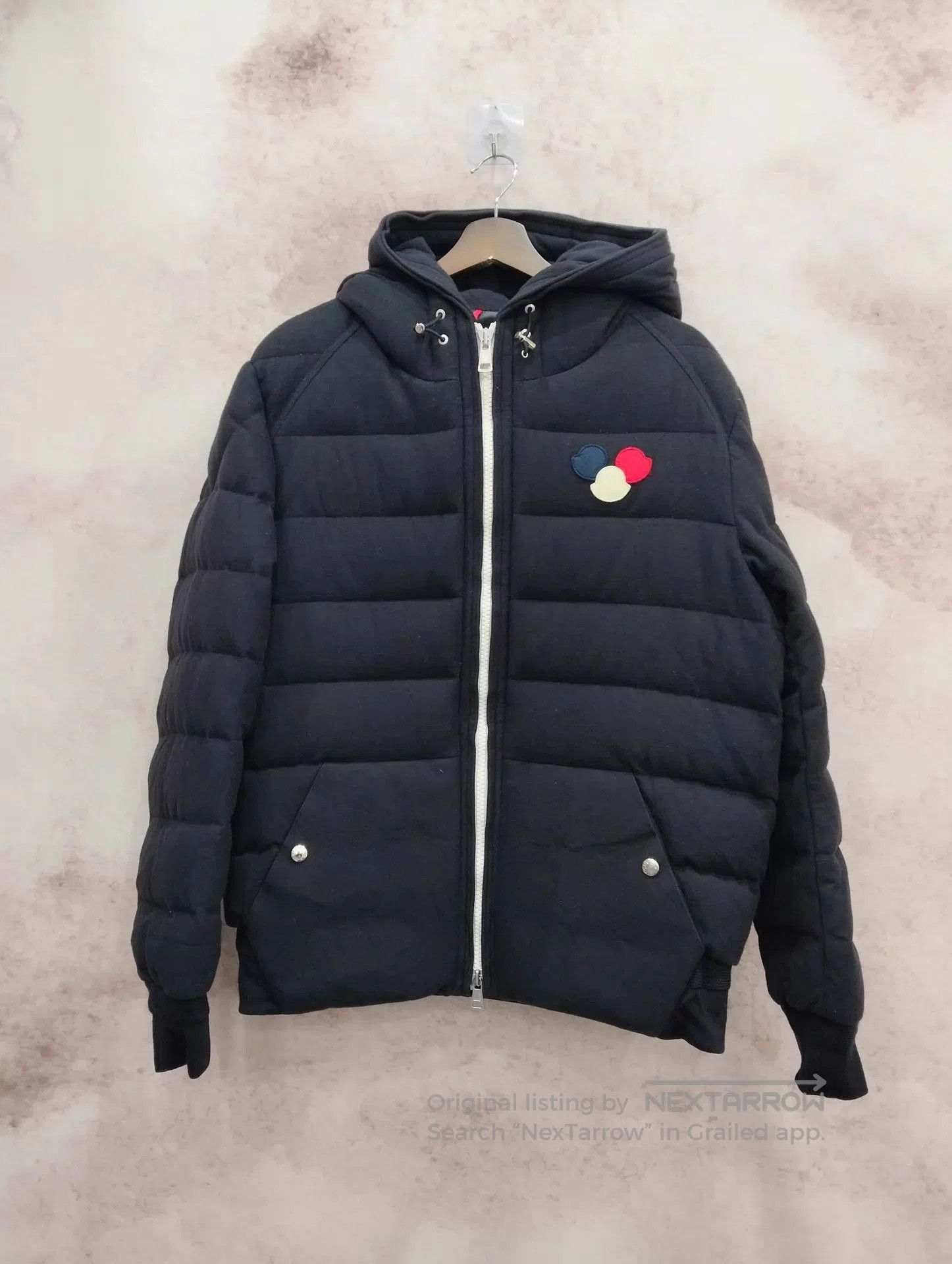 Moncler Black Puffer Hooded Jacket - XL. Size US XL / EU 56 / 4 - 1 Thumbnail