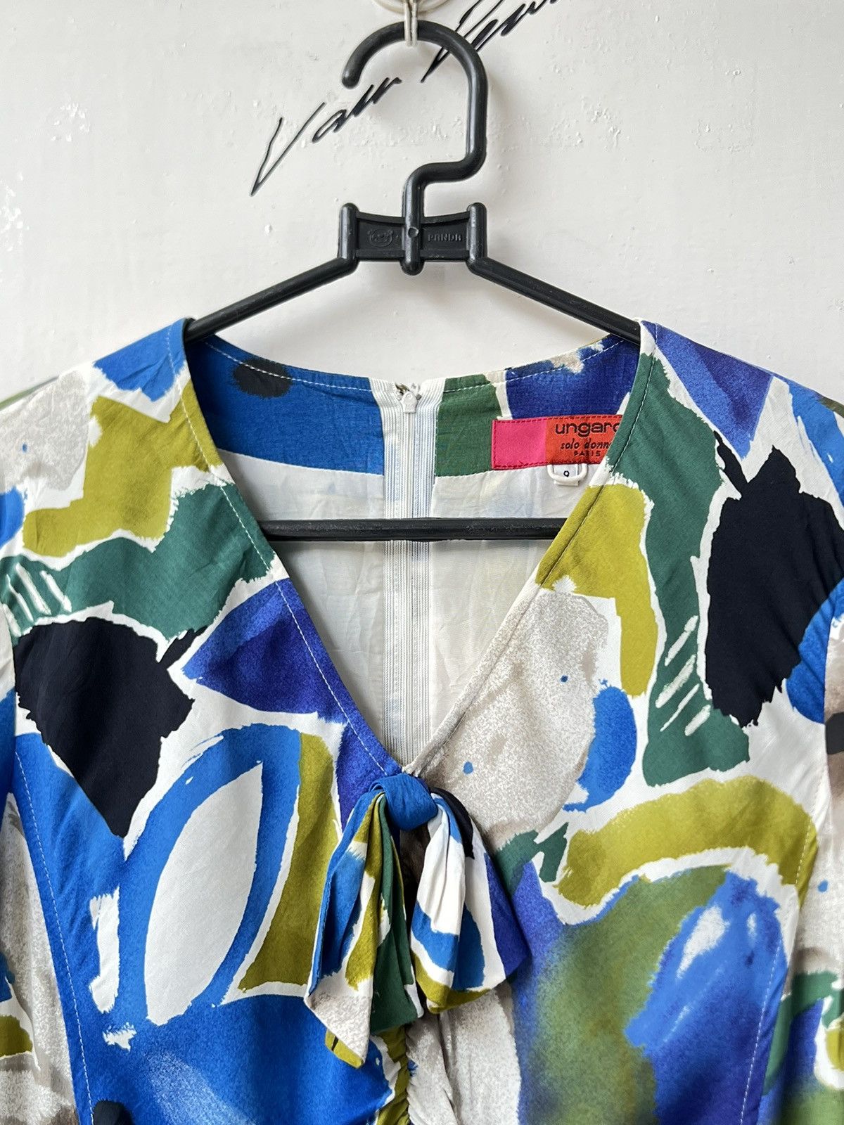 Ungaro Paris UNGARO Solo Donna Paris Flower Motive Dress Size XS / US 0-2 / IT 36-38 - 17 Thumbnail