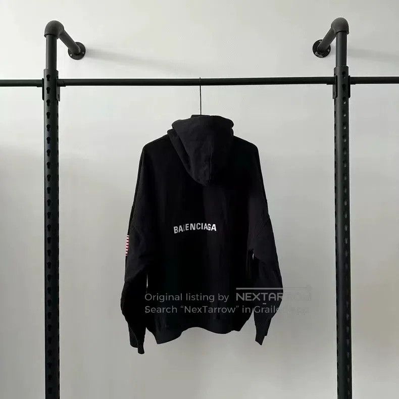 Balenciaga Balenciaga NASA collaboration black patch embroidery hoodi Size US XS / EU 42 / 0 - 2 Thumbnail