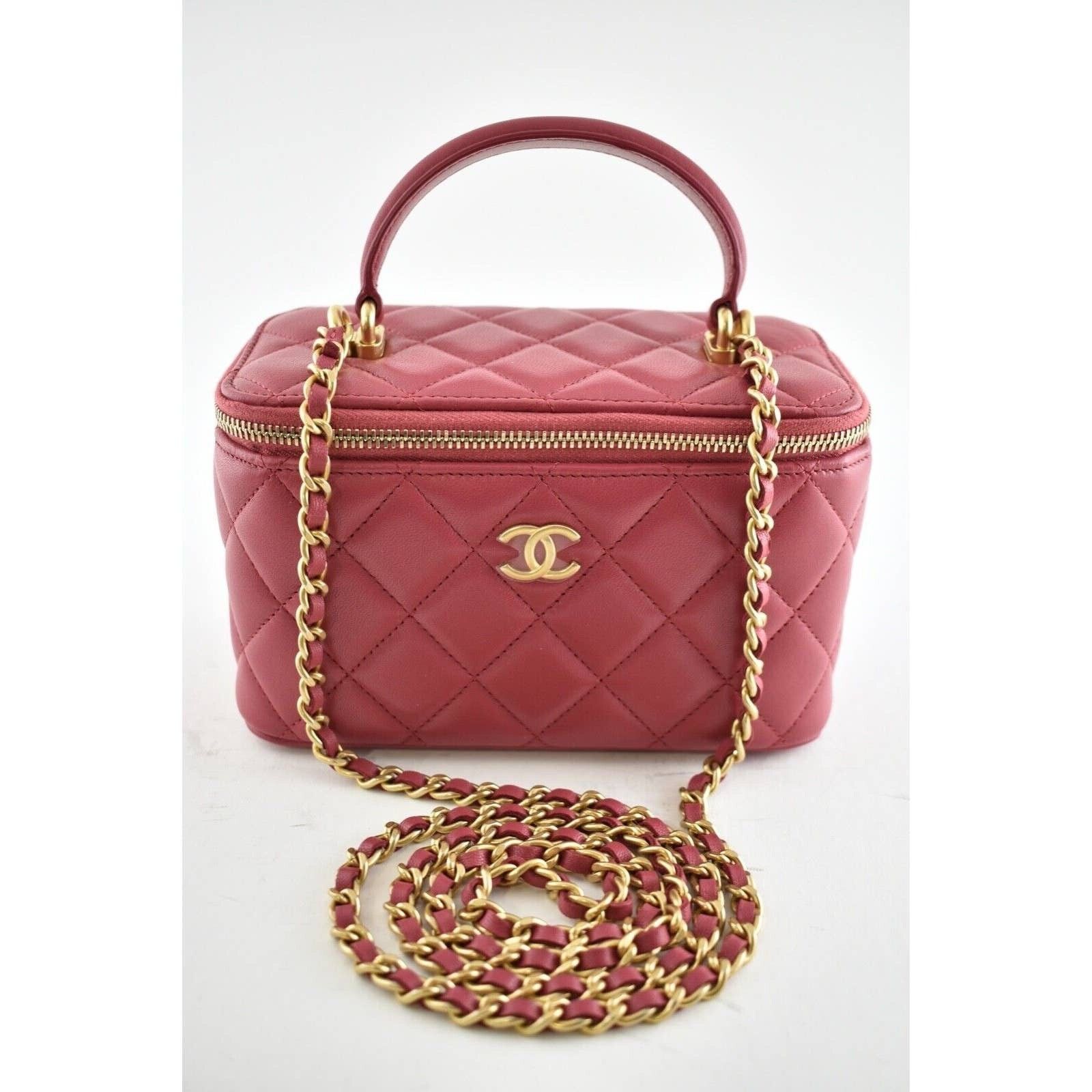 Chanel Chanel With Chain Top Handle Logo Shoulder Crossbody Bag Size ONE SIZE - 4 Thumbnail