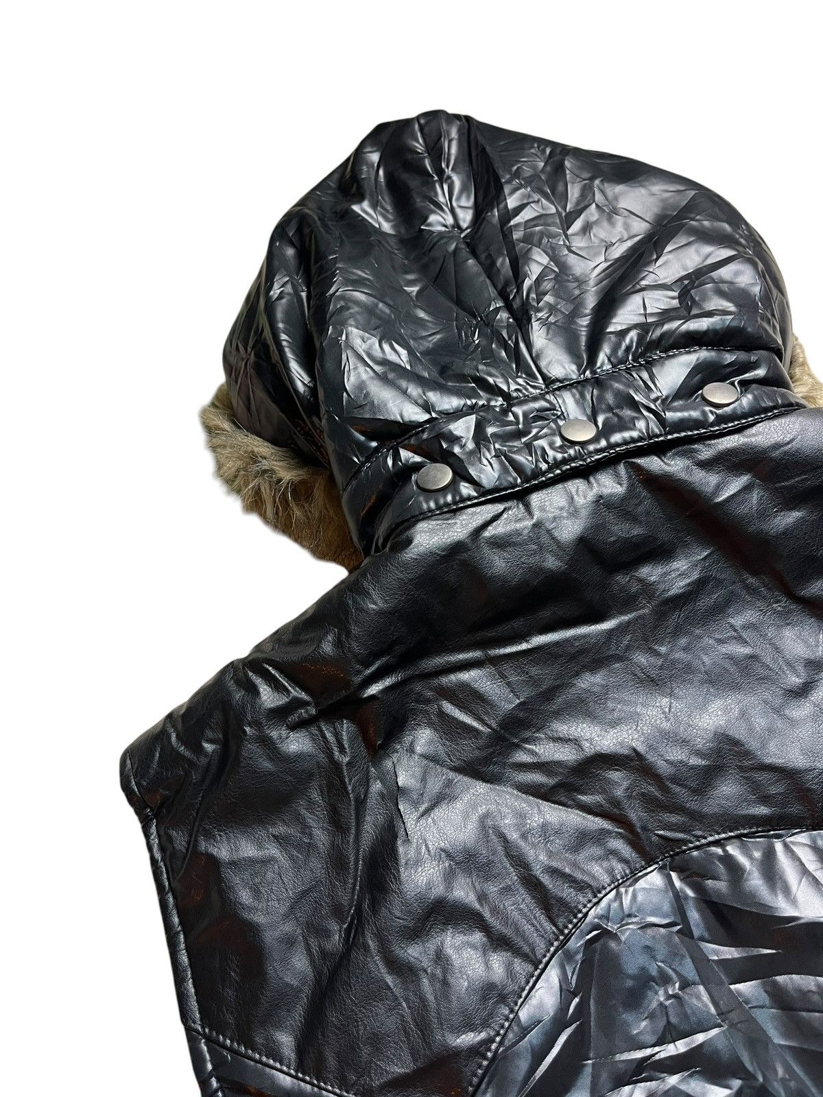 If Six Was Nine × Japanese Brand × Le Grande Bleu (L.G.B.) 🇯🇵 BARCEDOS LGB STYLE FUR RACOON + LEATHER VEST Size US M / EU 48-50 / 2 - 10 Thumbnail