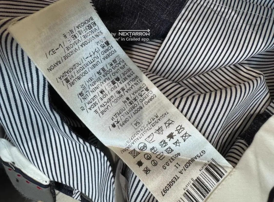 Eleventy Casual Trousers Crafted From Loro Piana Dddd72608 in Blue, Men's (Size 38) — image 4 of 6