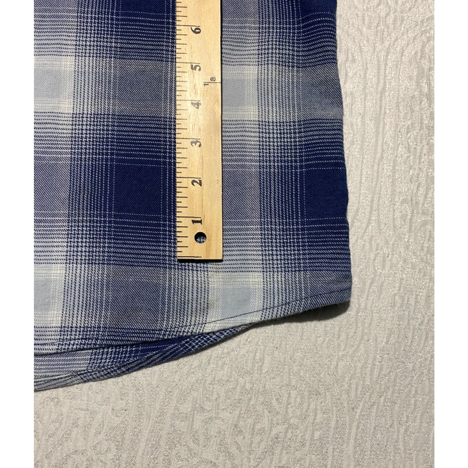 Wrangler Wrangler Shirt Mens XL Blue Plaid Casual Western Cowboy Long Sleeve Shirts Button-Up Pocketed Size US XL / EU 56 / 4 - 2 Thumbnail