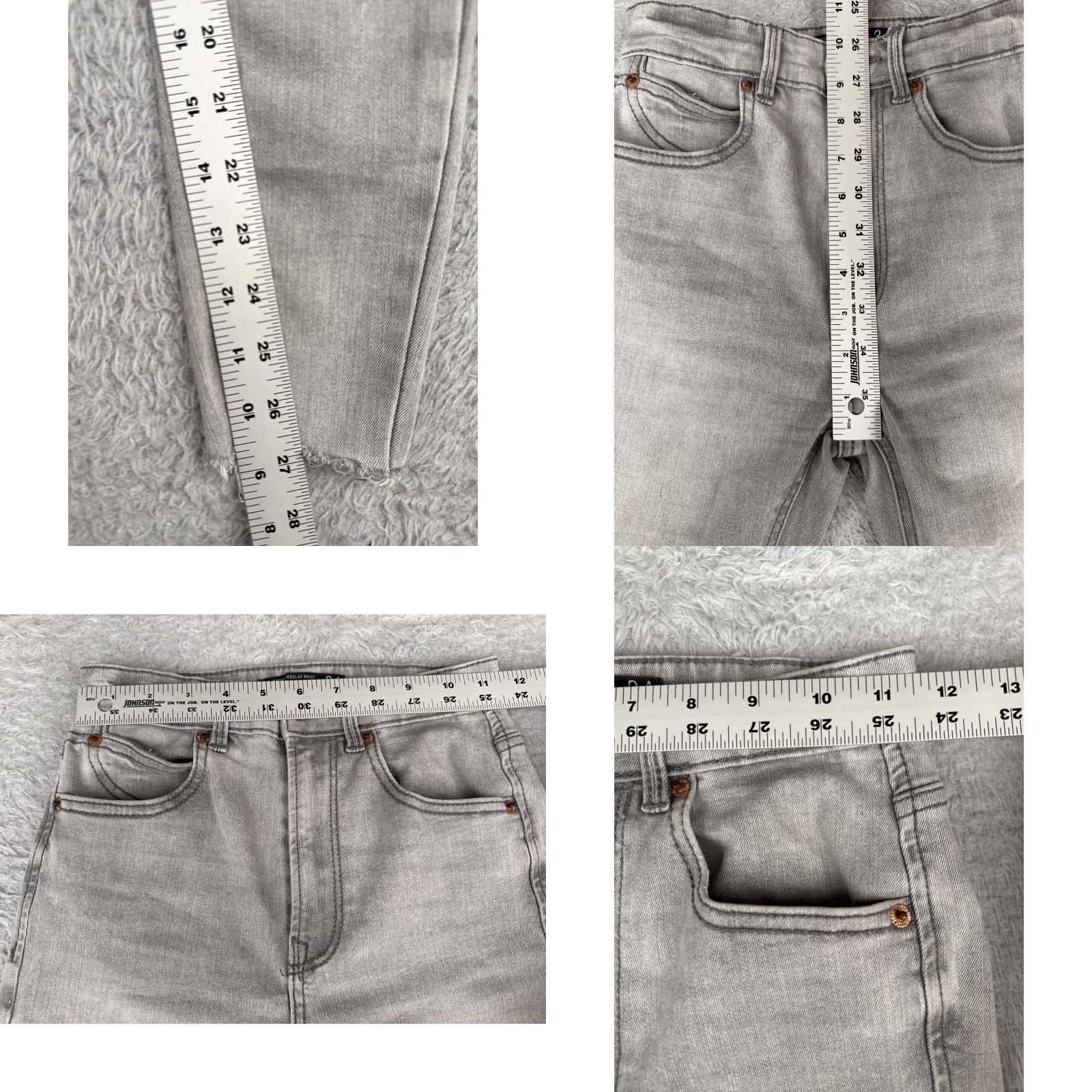 Stradivarius Stradivarius Jeans Womens Gray Skinny Regular Waist Cotton 23x27 Distressed Stretch Pockets 5-Pocket Design Vintage: No Feature: Medium Wash 2 Size 26" / US 2 / IT 38 - 8 Thumbnail