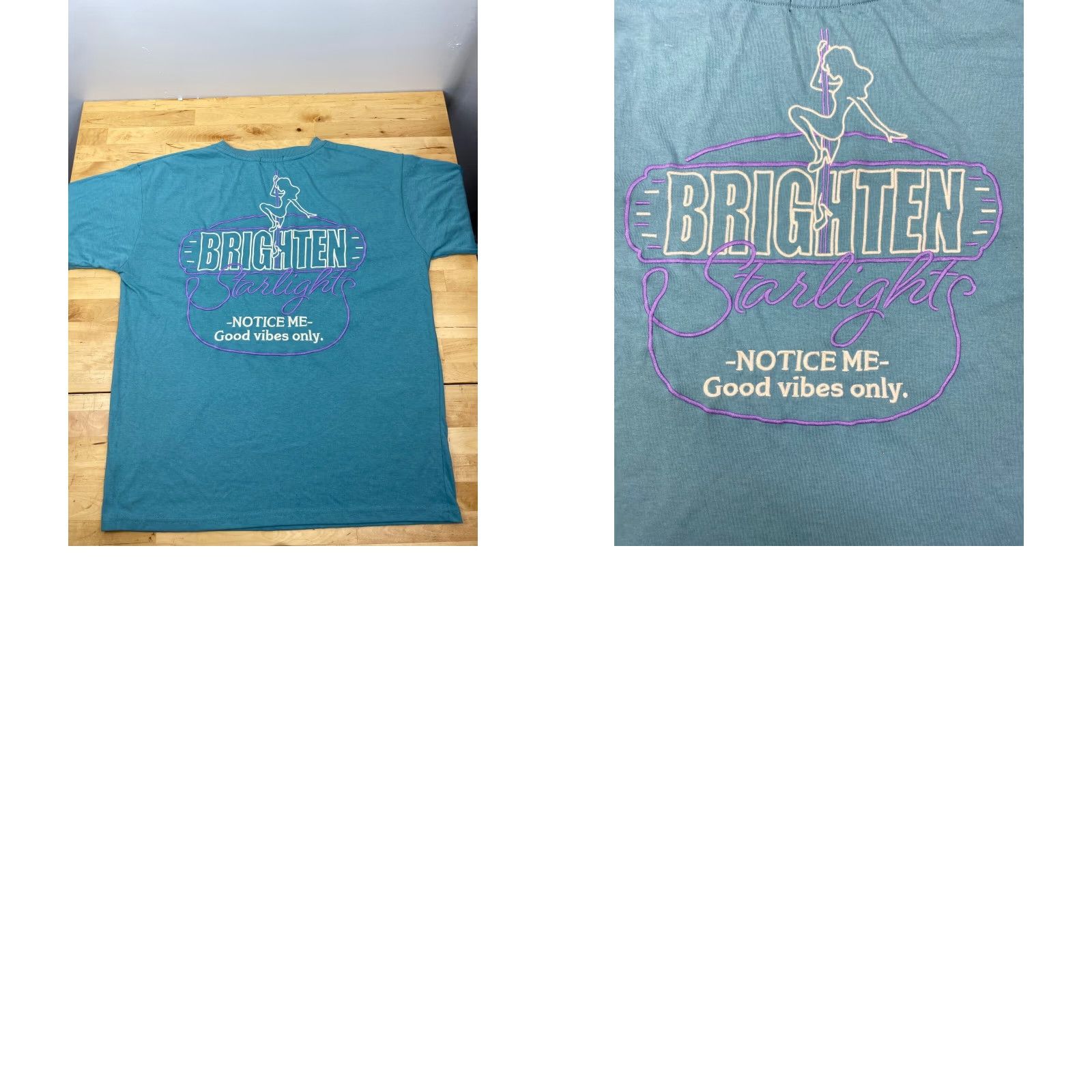 Vintage Librado T-Shirt Aqua Teal Good Vibes Only Starlight Notice Me Logo 3475 L Men Short Sleeve Regular Size US L / EU 52-54 / 3 - 8 Thumbnail