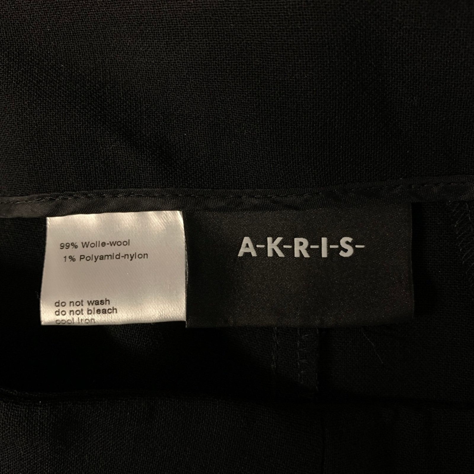 Akris AKRIS Size 10 Black Wool Polyamide Side Zipper Slim Pants Size US 32 / EU 48 - 4 Thumbnail