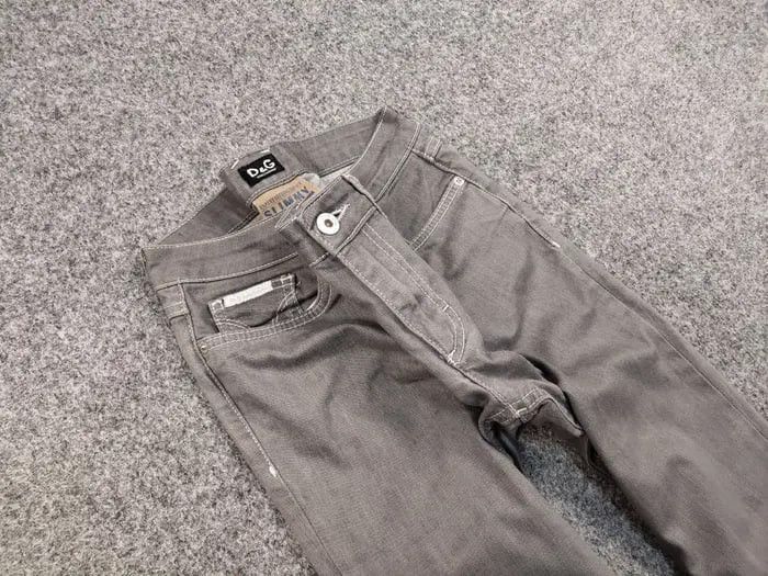 Dolce & Gabbana Vintage 90's Dolce & Gabbana Straig Women's Gray Denim Jeans Size 25" / US 0 / IT 36 - 10 Thumbnail