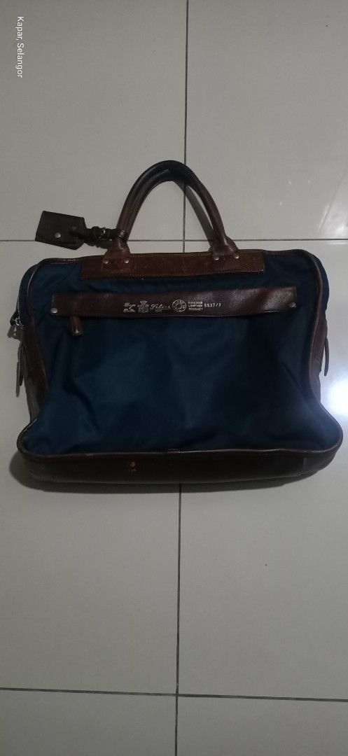 Felisi Felisi 8637/7 Made in Italy Nylon Leather Briefcase Size ONE SIZE - 1 Thumbnail