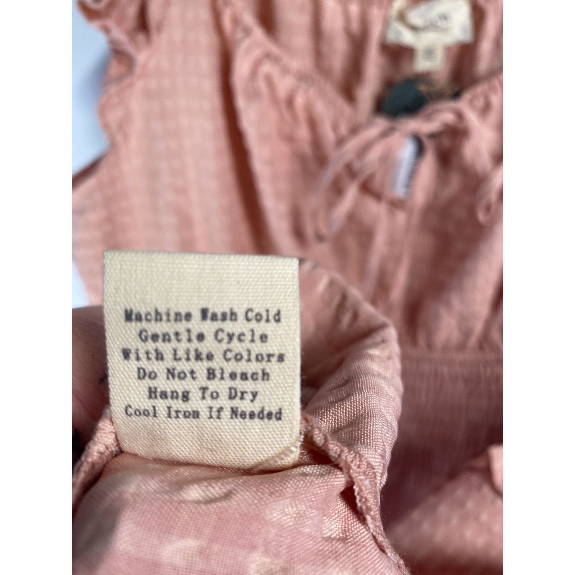 Other NEW Perch By Blu Pepper Textured Peach Mini Dress With Ruffl Size 3XL / US 20-22 - 6 Thumbnail