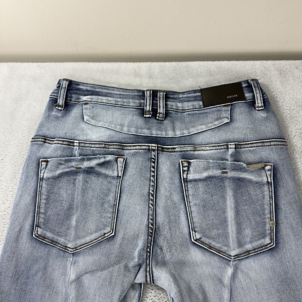 Other Koiiar Men's Size 32 W x 33 L Light Blue Zipper Fly Distress Size US 32 / EU 48 - 11 Thumbnail