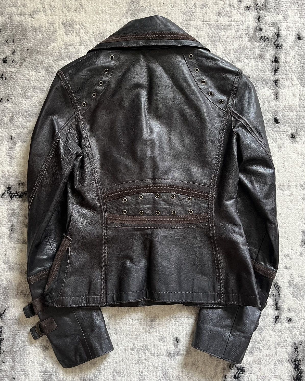 Just Cavalli × Vintage AW05 Just Cavalli Whiskey Rebellion Leather Jacket Size US S / EU 44-46 / 1 - 6 Thumbnail