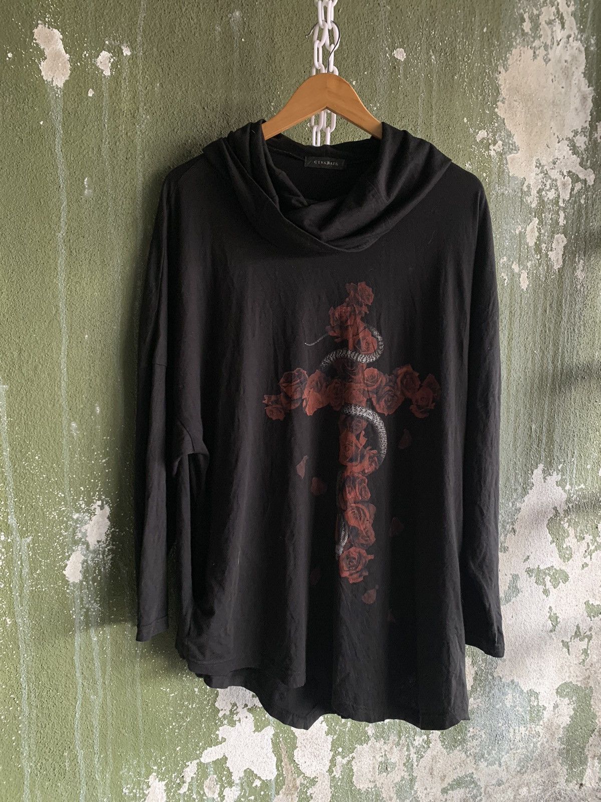 20471120 × CIVARIZE × Japanese Brand civarize archives roses snake oversize baggy long sleeve Size US XXL / EU 58 / 5 - 2 Thumbnail
