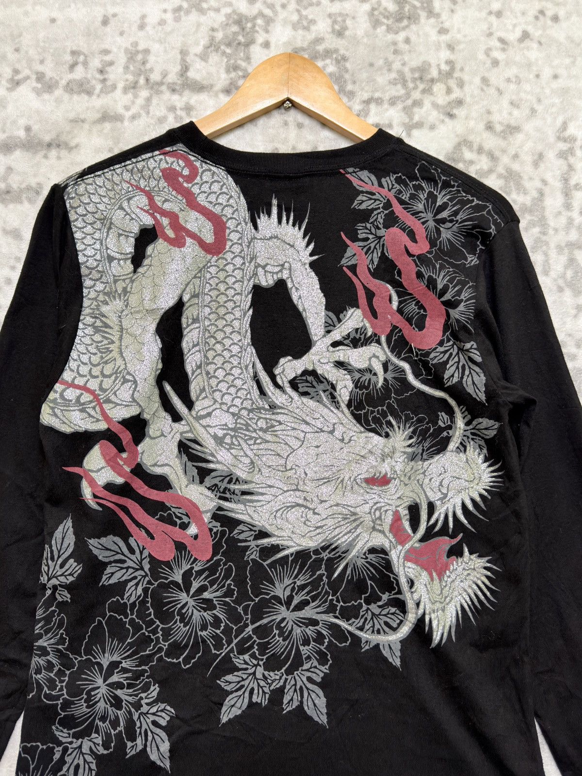 Bullet Noise Bullet Noise Dragon Wagara Y2K Long Sleeve Sukajan Tee Size US XS / EU 42 / 0 - 9 Thumbnail