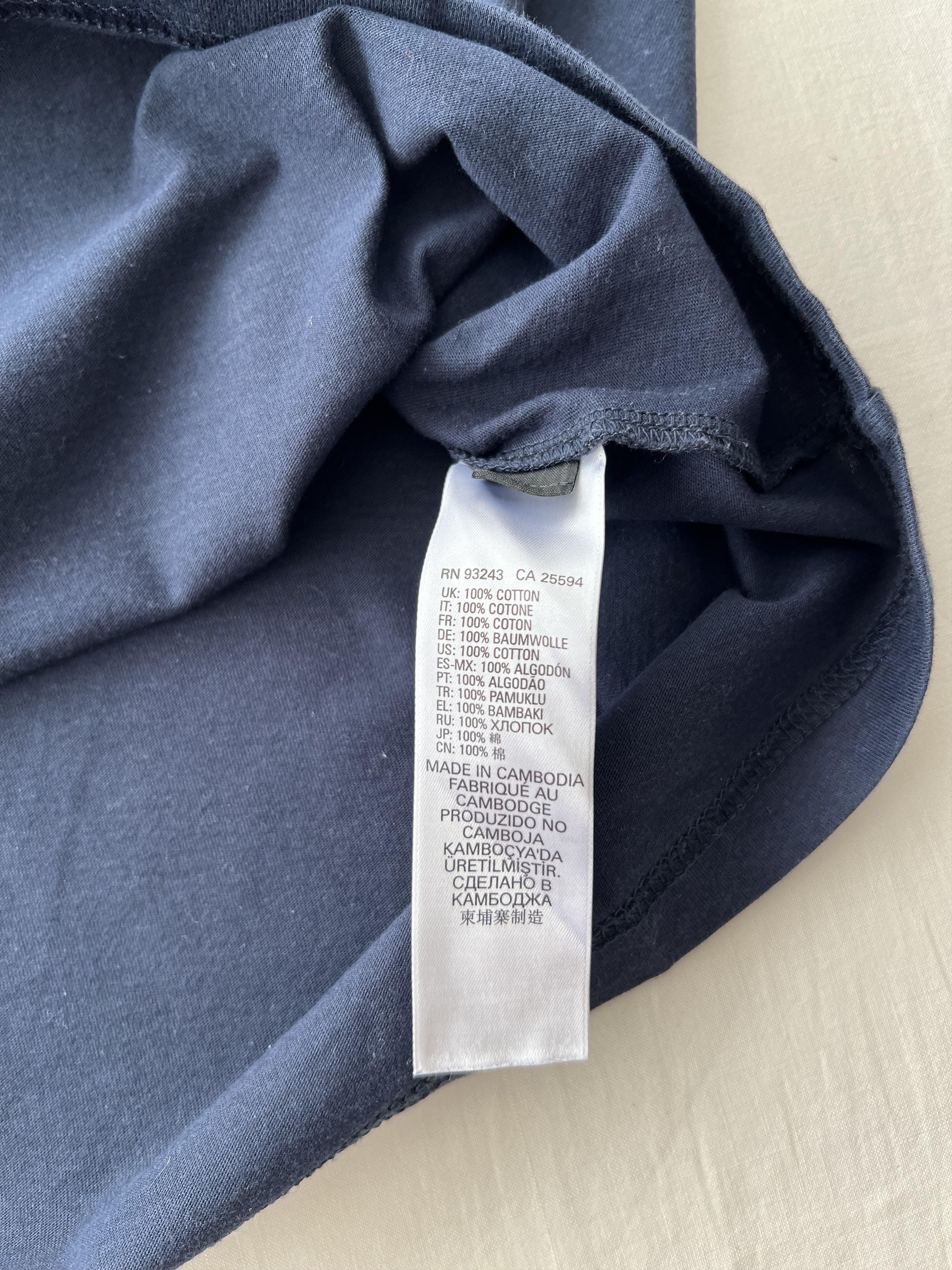 Diesel Diesel Super Trance Ported Navy T-shirt Size US L / EU 52-54 / 3 - 11 Thumbnail