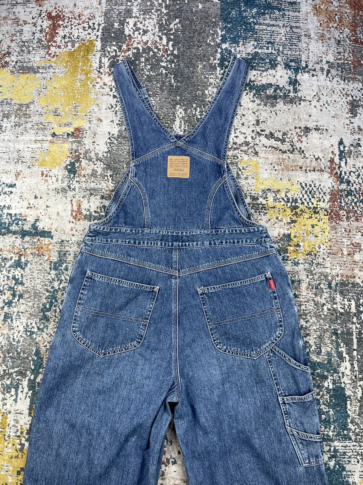 Esprit Vintage Esprit Denim Workwear Suspenders Jumpsuit Size US 30 / EU 46 - 8 Thumbnail
