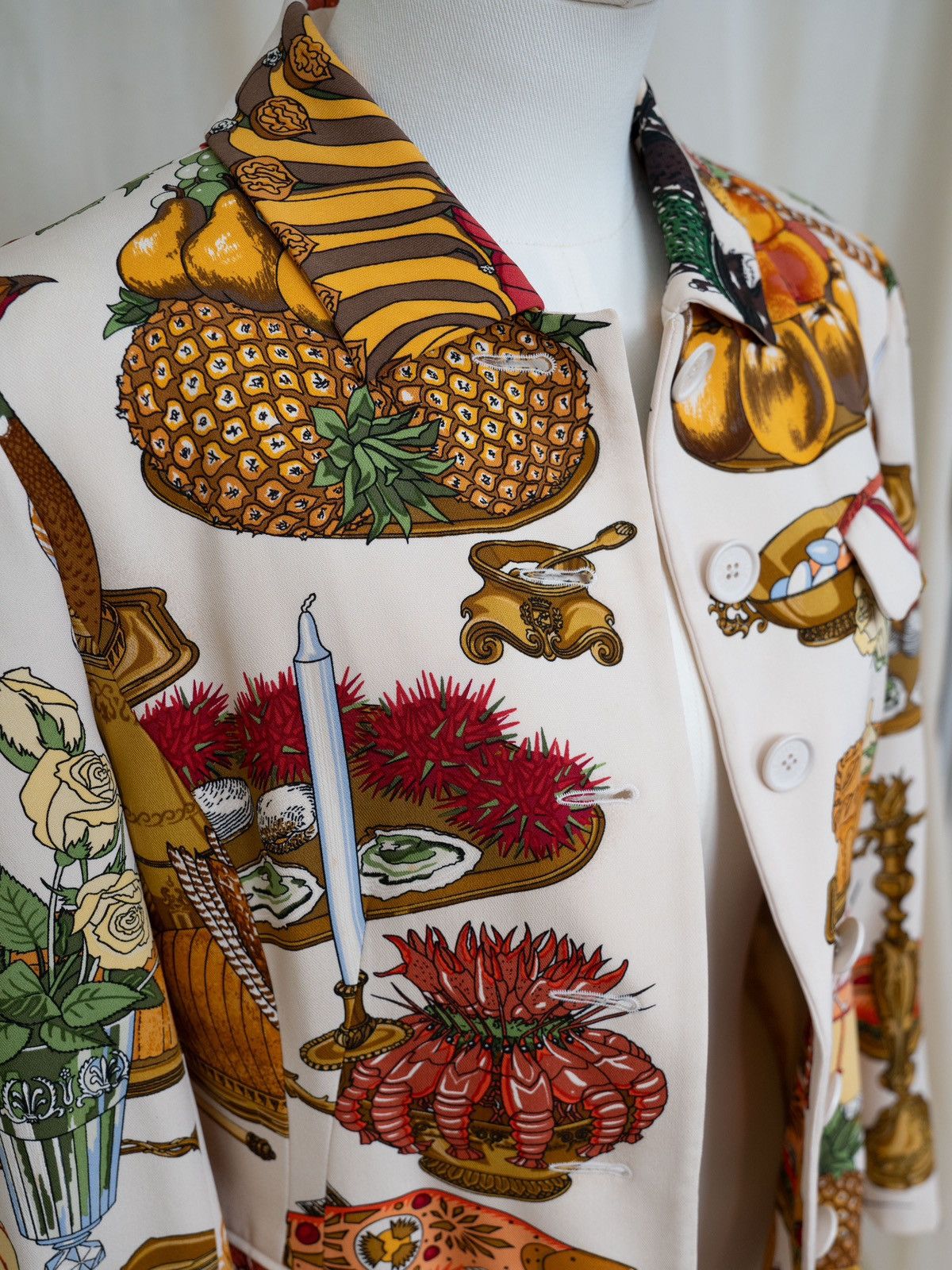 Hermes Hermès Fruit and Dessert Print Jacket Size S / US 4 / IT 40 - 5 Thumbnail