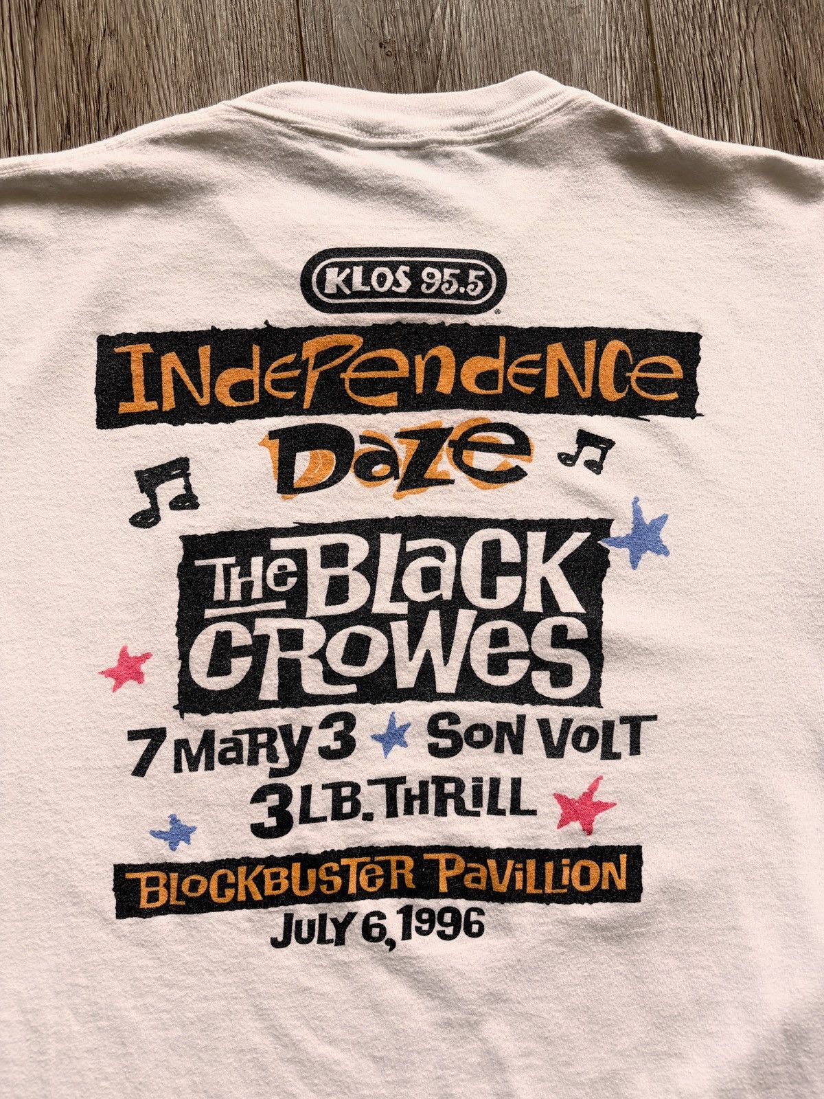 Band Tees KLOS 95.5 Independence Daze The Black Crowes Vintage T-Shirt Size US L / EU 52-54 / 3 - 4 Thumbnail
