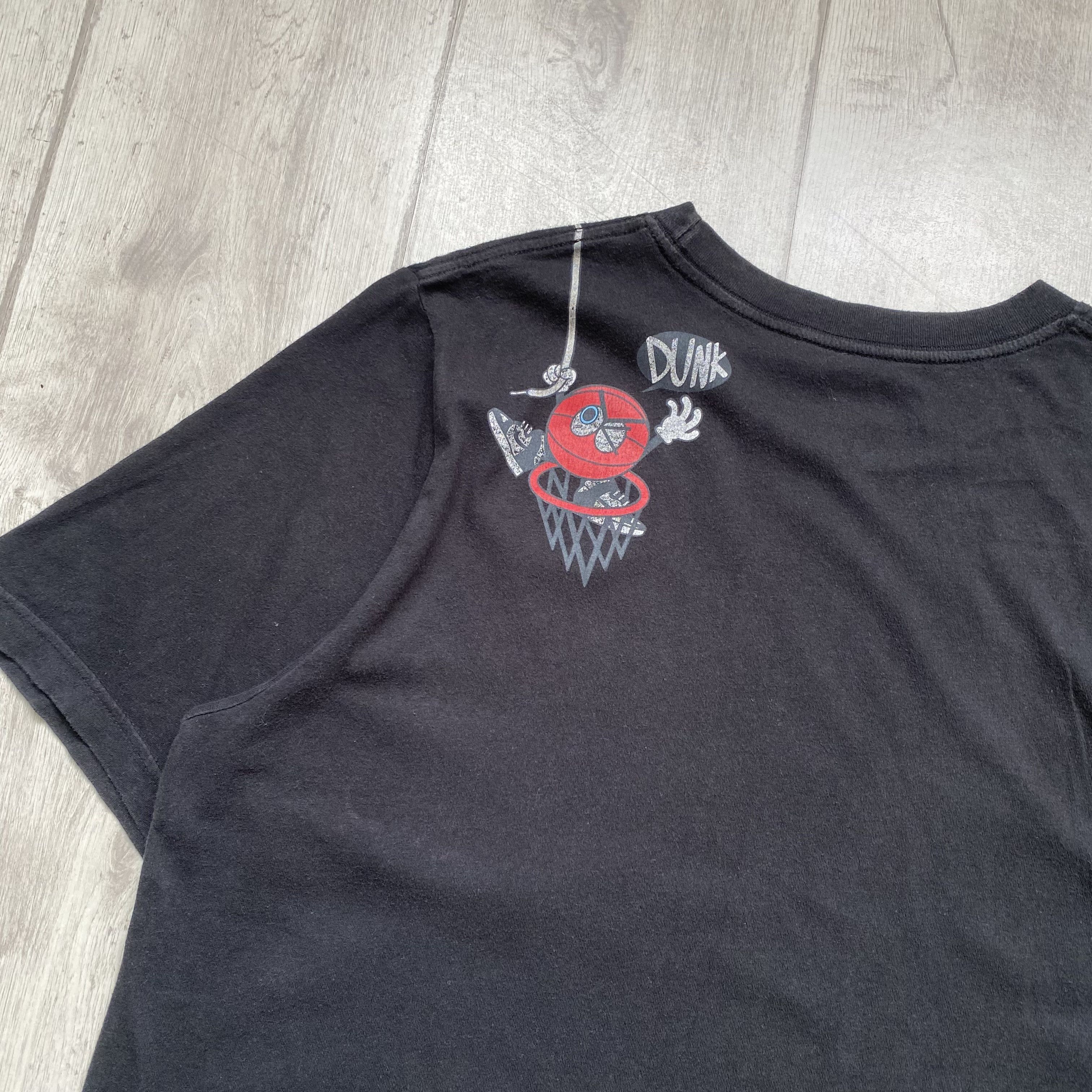 Nike 👟 Vintage 00s Nike Dunk Logo Tee Distressed Air Max Shox Size US L / EU 52-54 / 3 - 8 Thumbnail