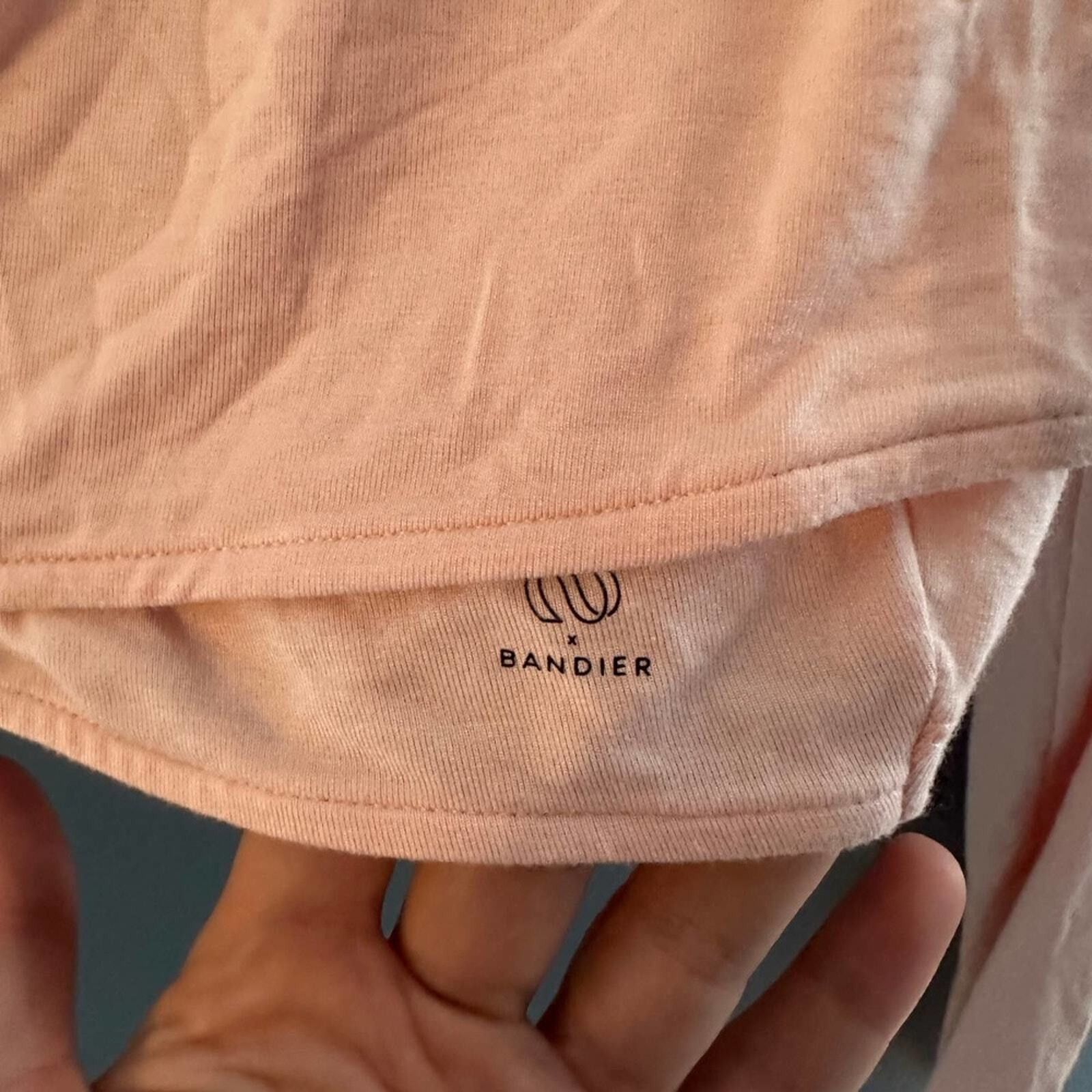Other Bandier X Something Navy Crossover Pink Cropped Top Size 2XL Size XXL / US 16-18 / IT 52-54 - 3 Thumbnail