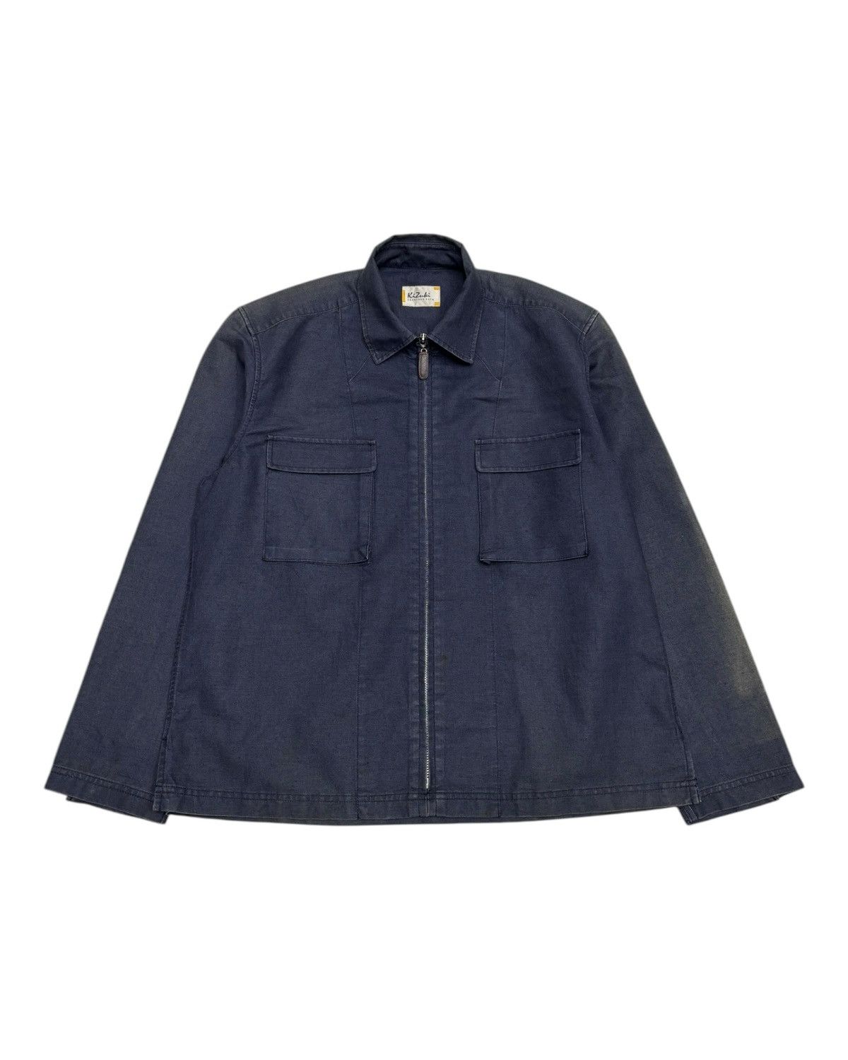 Issey Miyake 🔥KAZUTAKA KATO ZIPPER MINIMAL WORK JACKET FADED Size US M / EU 48-50 / 2 - 7 Thumbnail