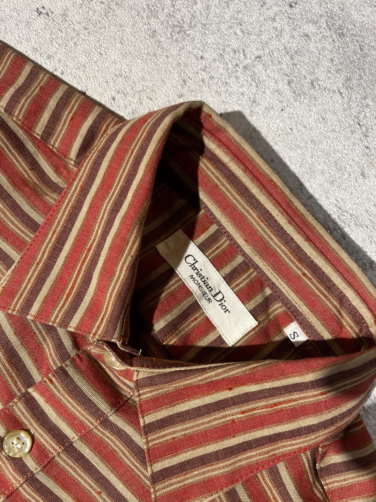 Christian Dior Monsieur VINTAGE Dior stripe shirt Size US S / EU 44-46 / 1 - 3 Thumbnail
