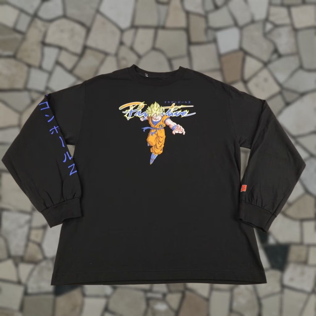 Vintage VINTAGE Primitive Skateboards Dragon Ball Z Shirt Mens Medium Black Graphic Print Goku Super Saiyan Anime Long Sleeve Size US M / EU 48-50 / 2 - 1 Thumbnail