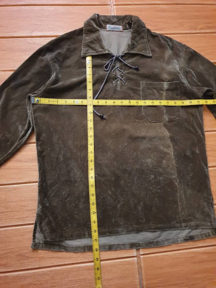 PPFM Tartaga brown colour harajuku Japanese Velvet shirt Size US M / EU 48-50 / 2 - 3 Thumbnail