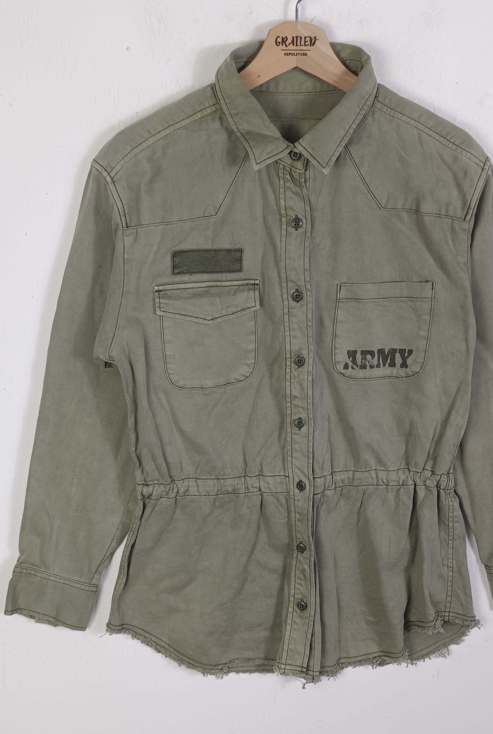 Nicole Club Nicole Club 179/WG ARMY Military Utility Jacket Size M / US 6-8 / IT 42-44 - 4 Thumbnail