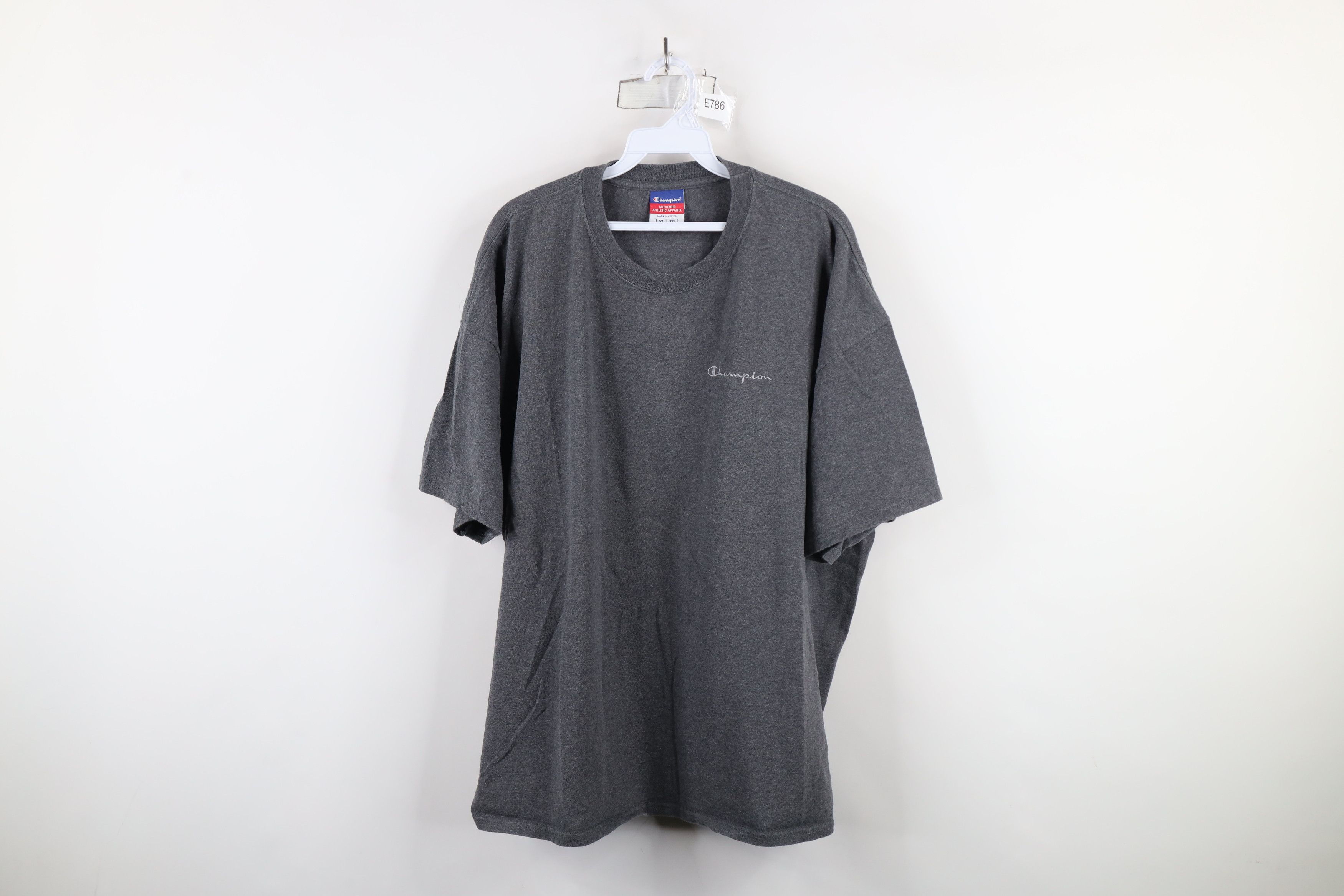 Champion × Vintage Vintage 90s Champion Spell Short Sleeve T-Shirt Heather Gray Size US XL / EU 56 / 4 - 1 Thumbnail