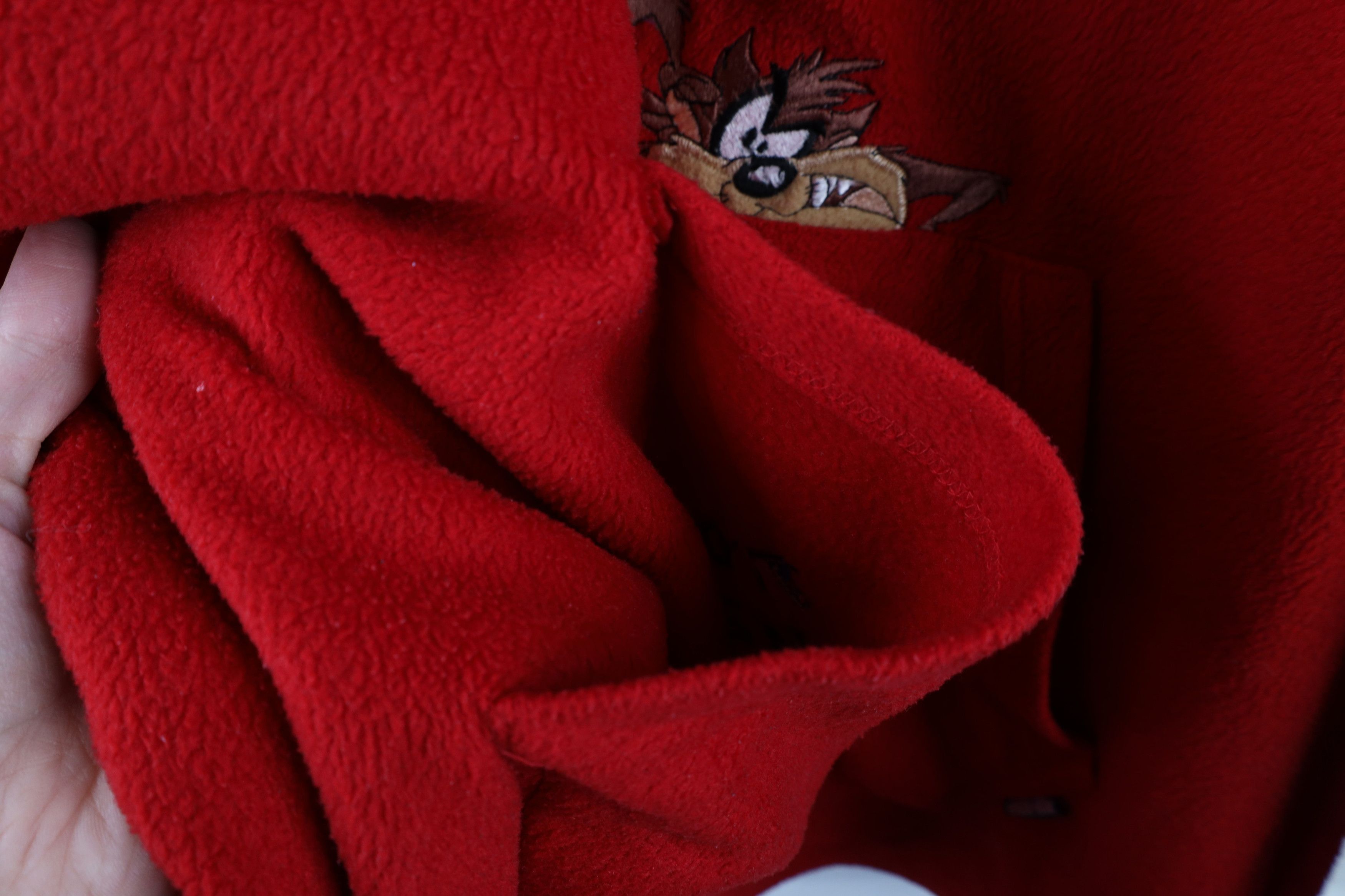 Vintage Vintage 90s Looney Tunes Taz She Devil Fleece Hoodie Size 4XL / US 24-26 - 7 Thumbnail