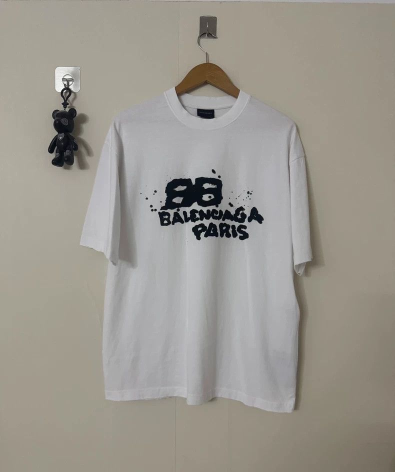 Balenciaga Balenciaga Graffiti splash-ink short sleeve 2505-Nextarrow Size US XS / EU 42 / 0 - 1 Thumbnail